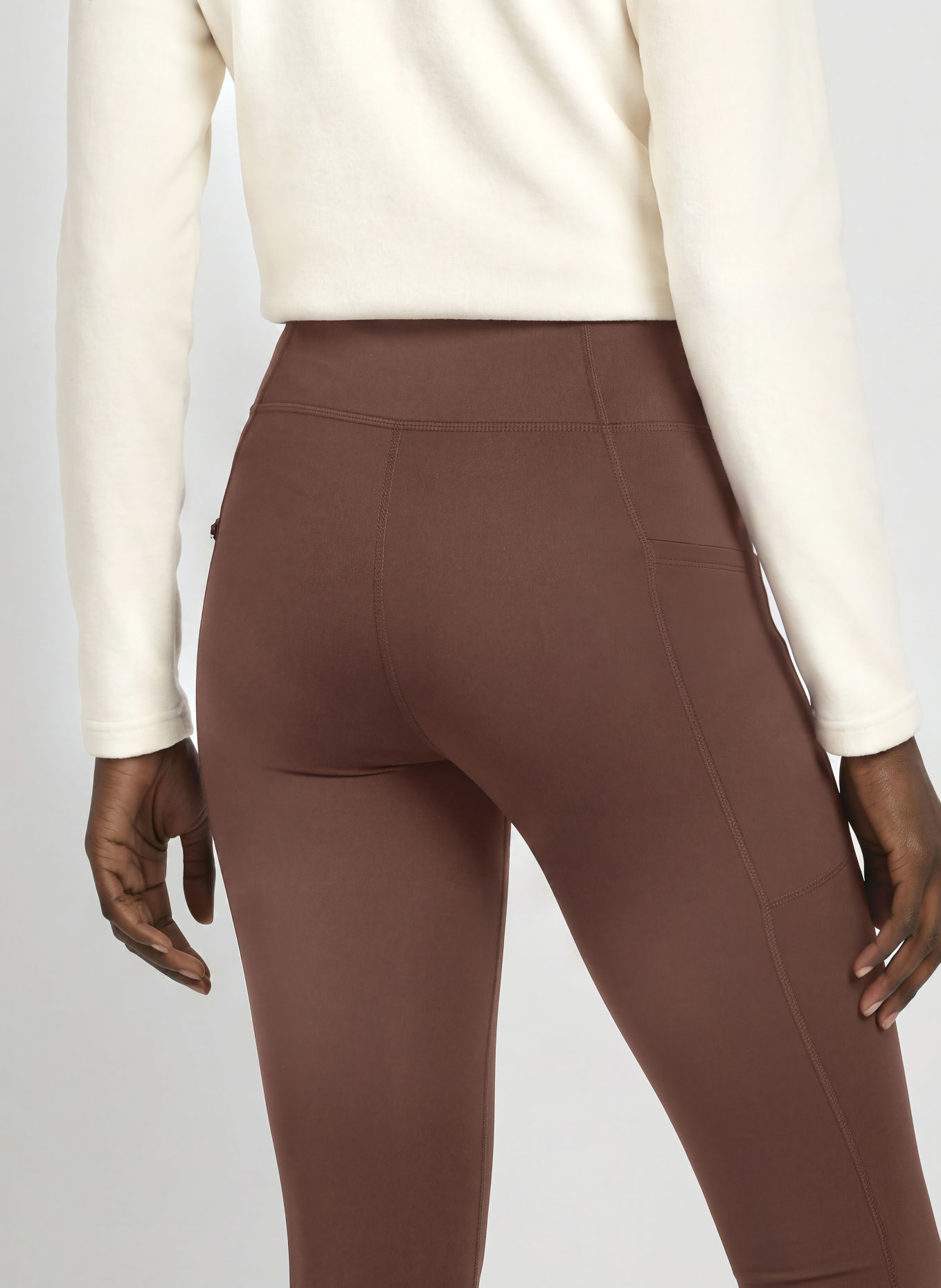 RÖHNISCH THERMAFLOW MAX HIGH WAIST Leggings: DARK BROWN
