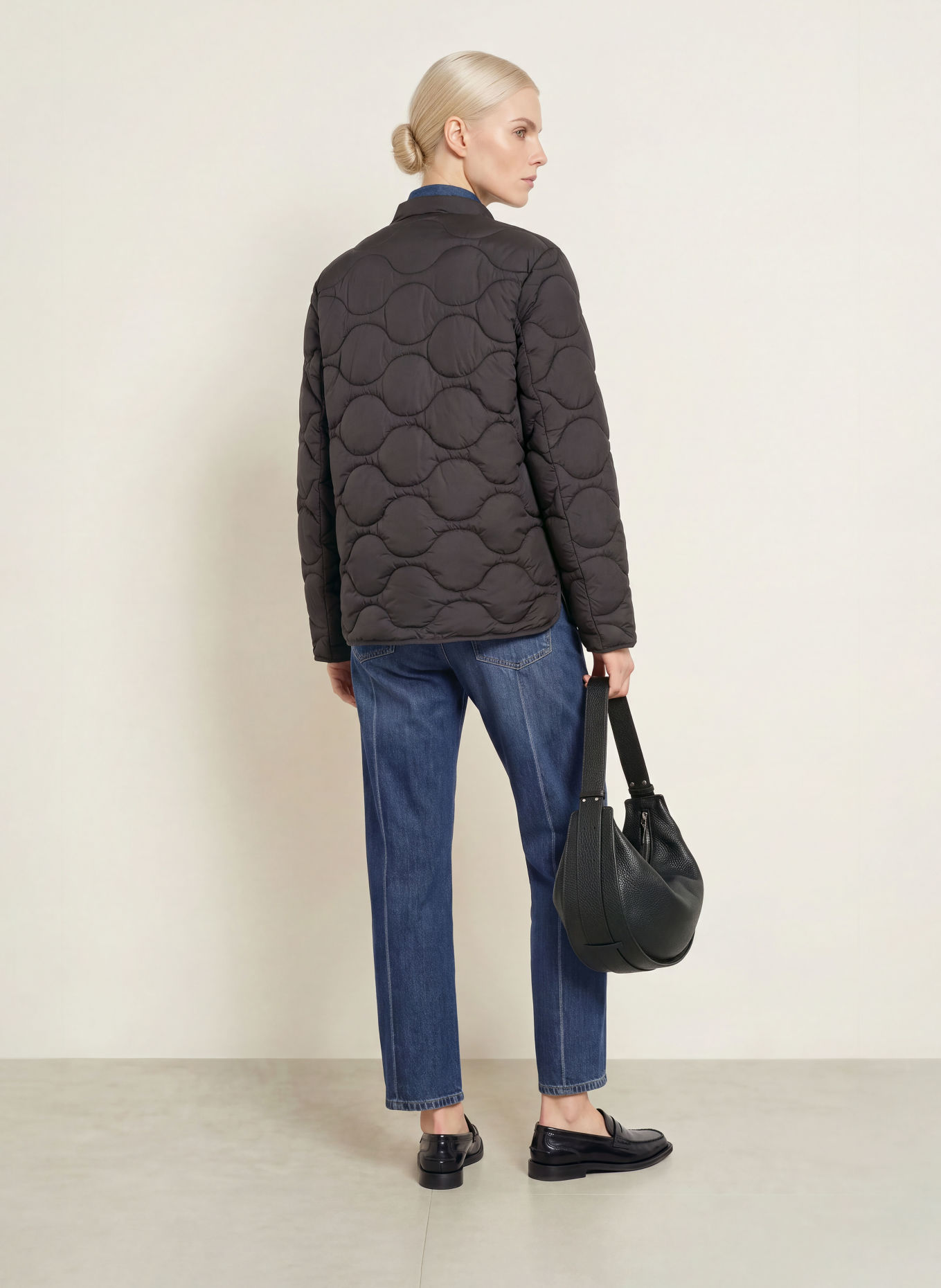 FUCHS SCHMITT Quilted jacket NEW ORLEANS: BLACK
