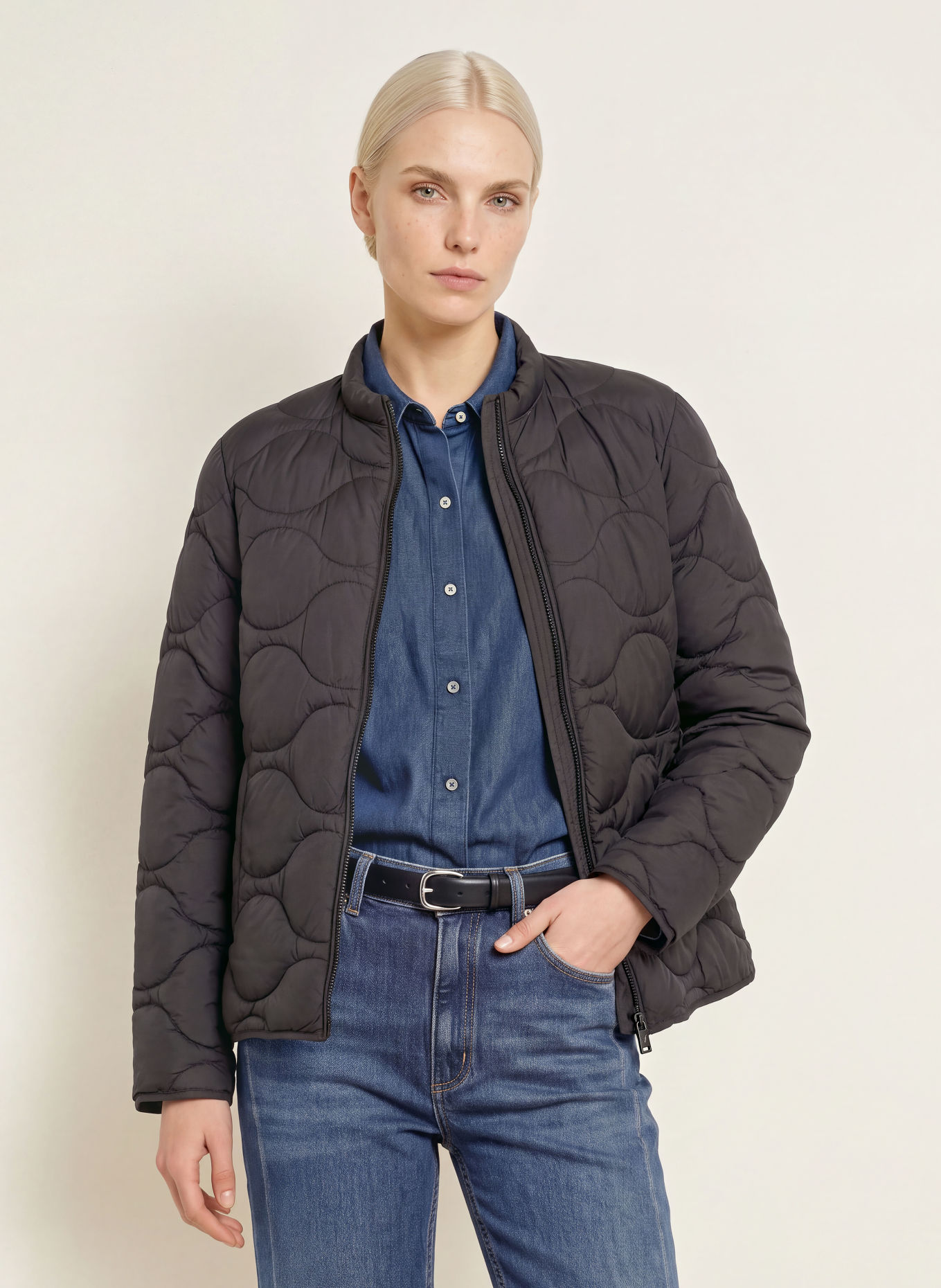 FUCHS SCHMITT Quilted jacket NEW ORLEANS: BLACK