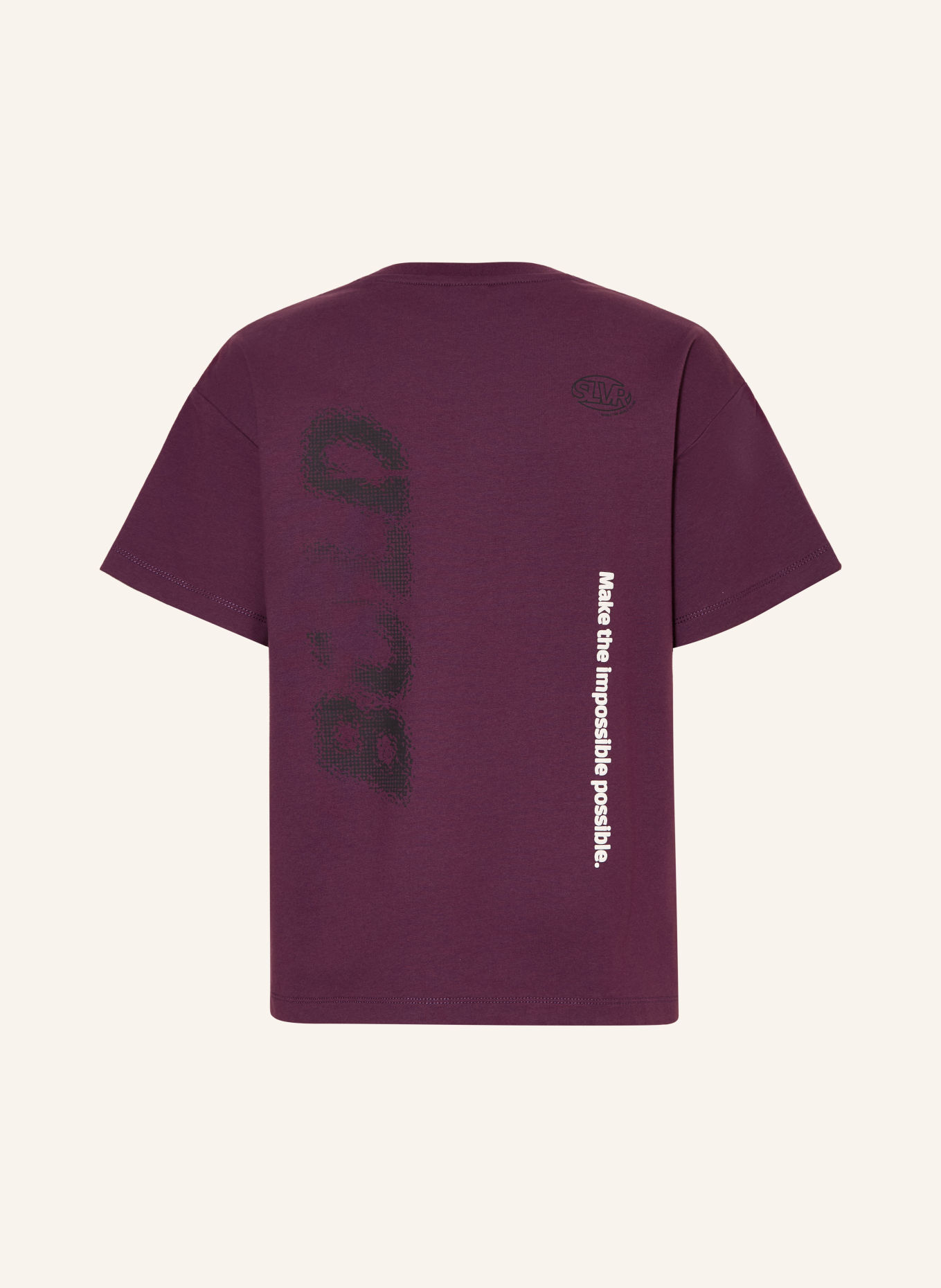 s.Oliver RED T-Shirt: LILA / WEISS / SCHWARZ