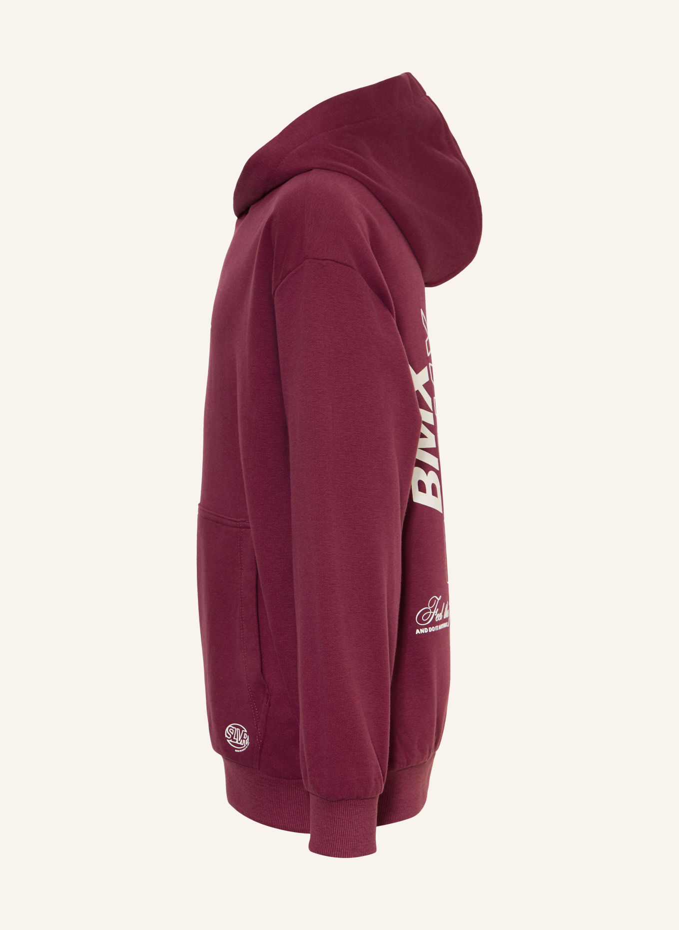 s.Oliver RED Sweat à capuche: ROUGE FONCÉ / CRÈME