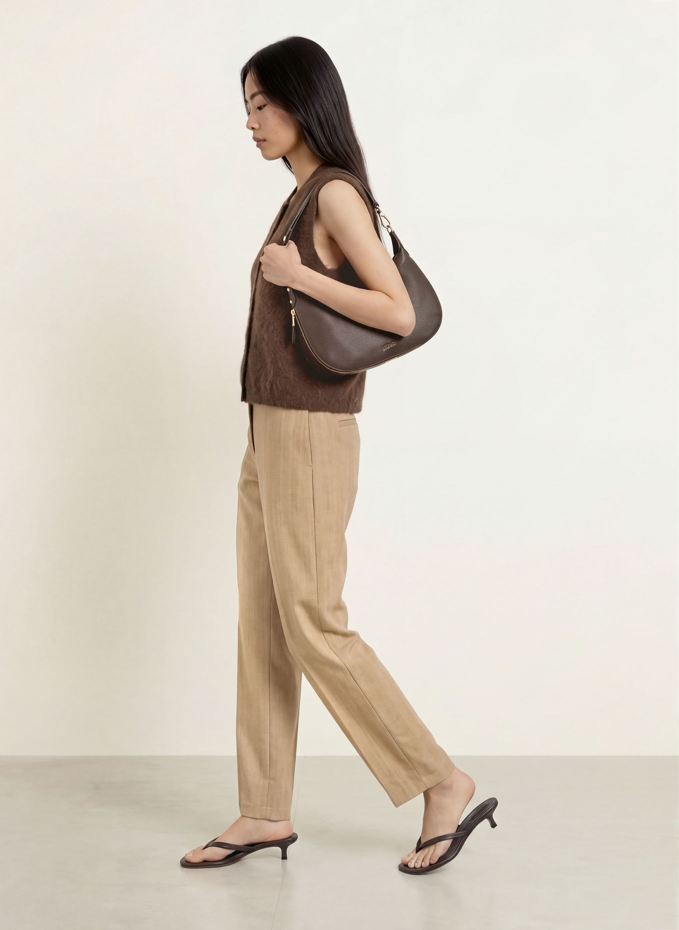 LIU JO Knit vest: BROWN