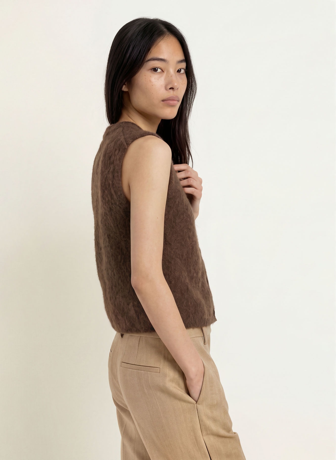 LIU JO Knit vest: BROWN