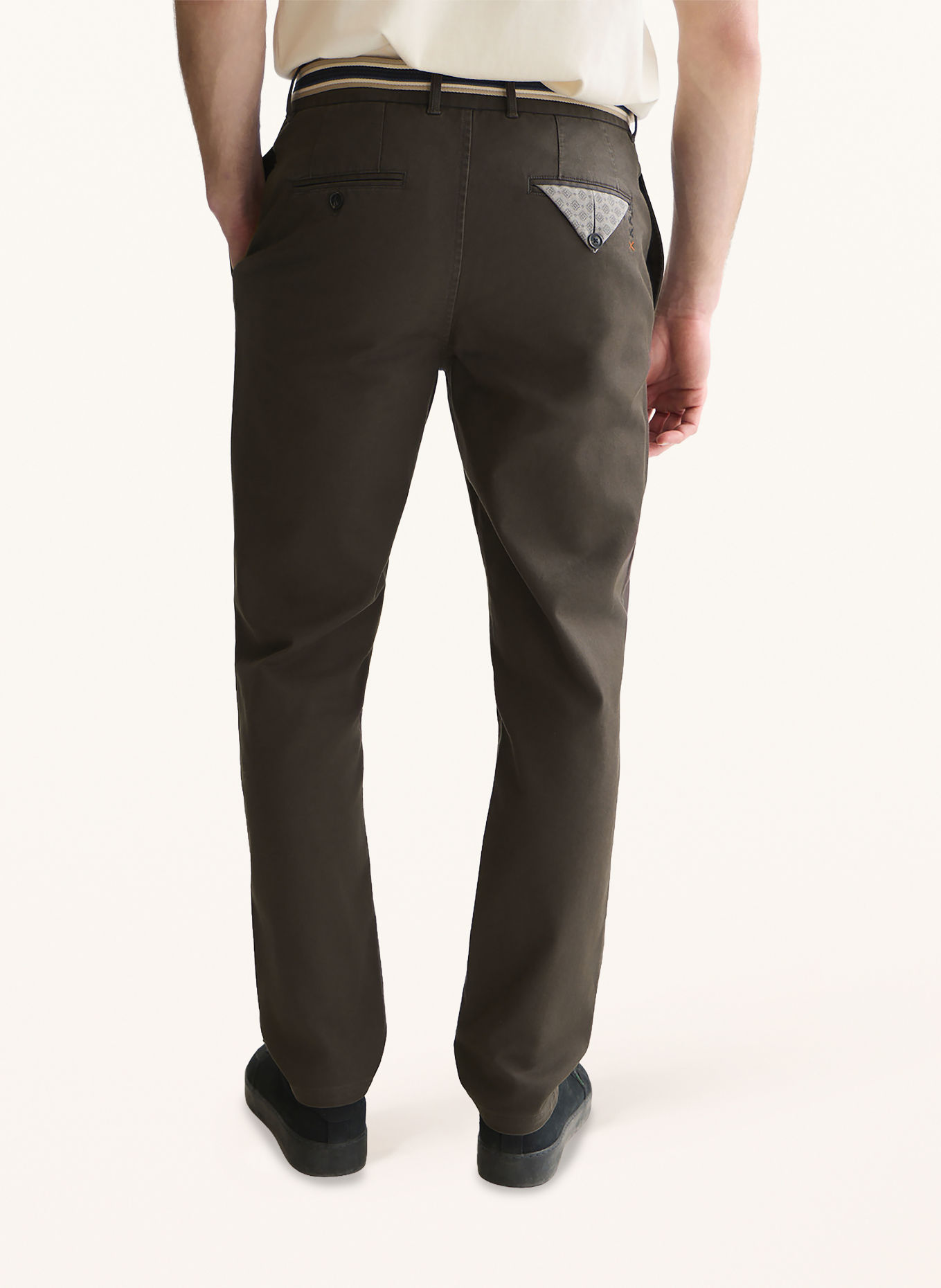 SCOTCH & SODA Regular-Fit Chinos: DARK GRAY