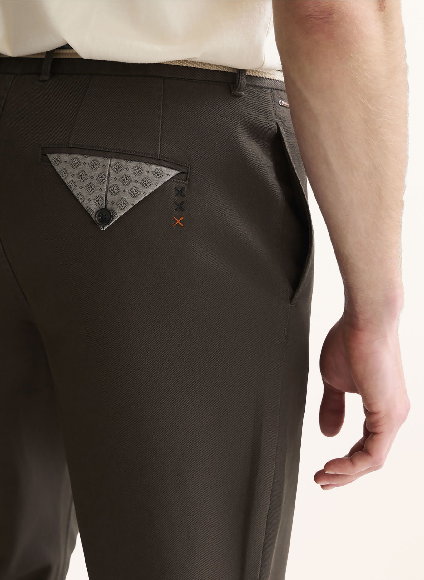 SCOTCH & SODA Regular-Fit Chinos: DARK GRAY