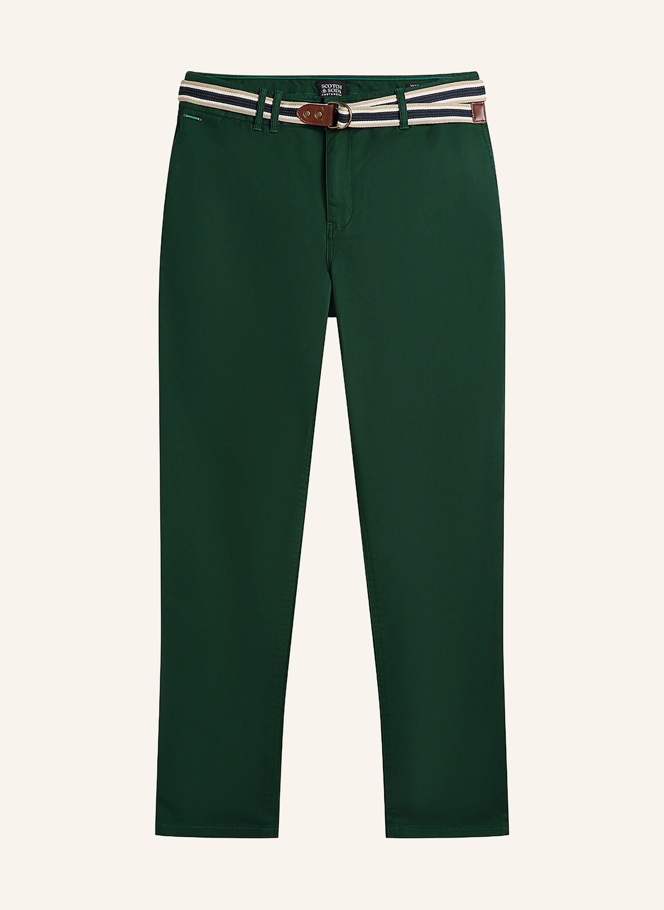 SCOTCH & SODA Chino Regular Fit: DUNKELGRÜN