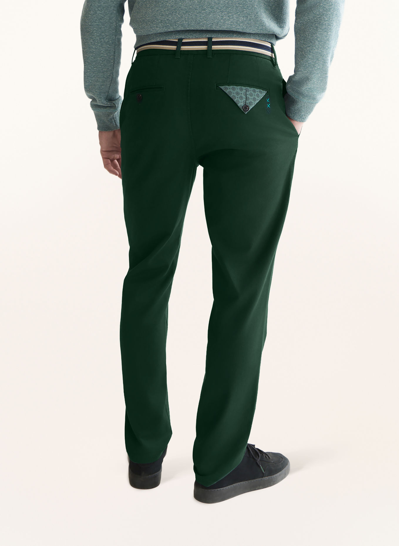 SCOTCH & SODA Chino Regular Fit: DUNKELGRÜN