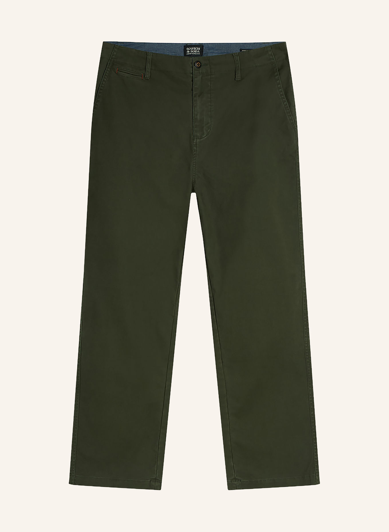 SCOTCH & SODA Chino PITCH Regular Fit: DUNKELGRÜN