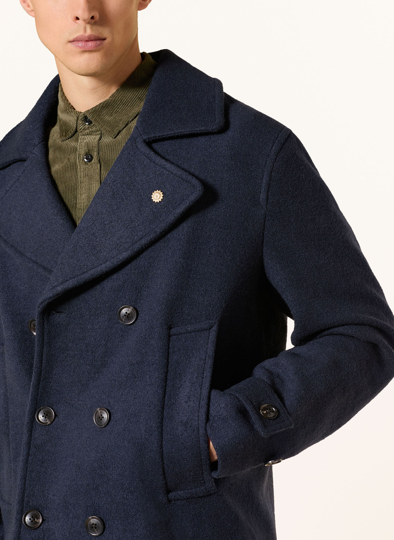 SCOTCH & SODA Cabanmantel: DONKERBLAUW