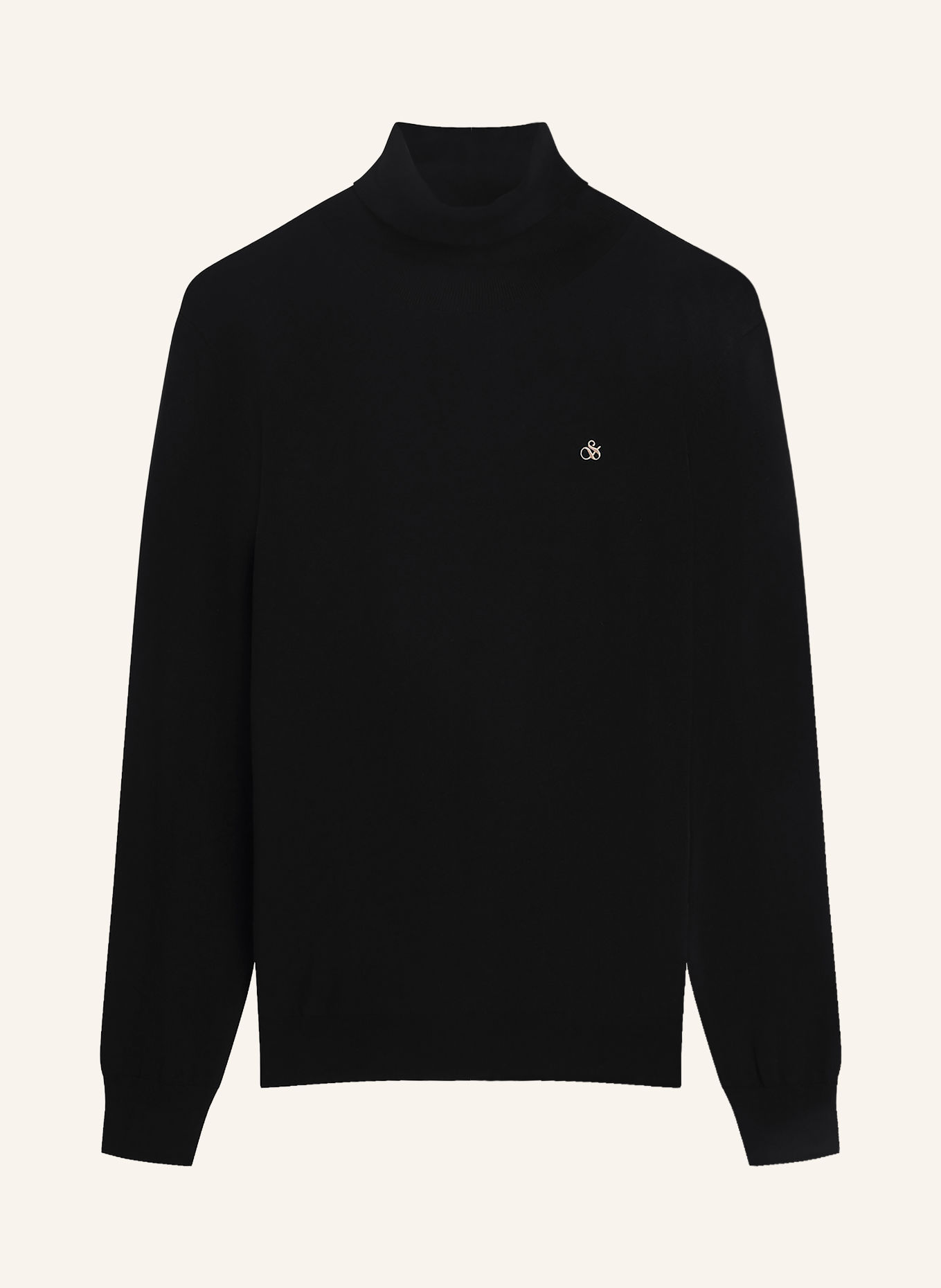 SCOTCH & SODA Turtleneck sweater: BLACK