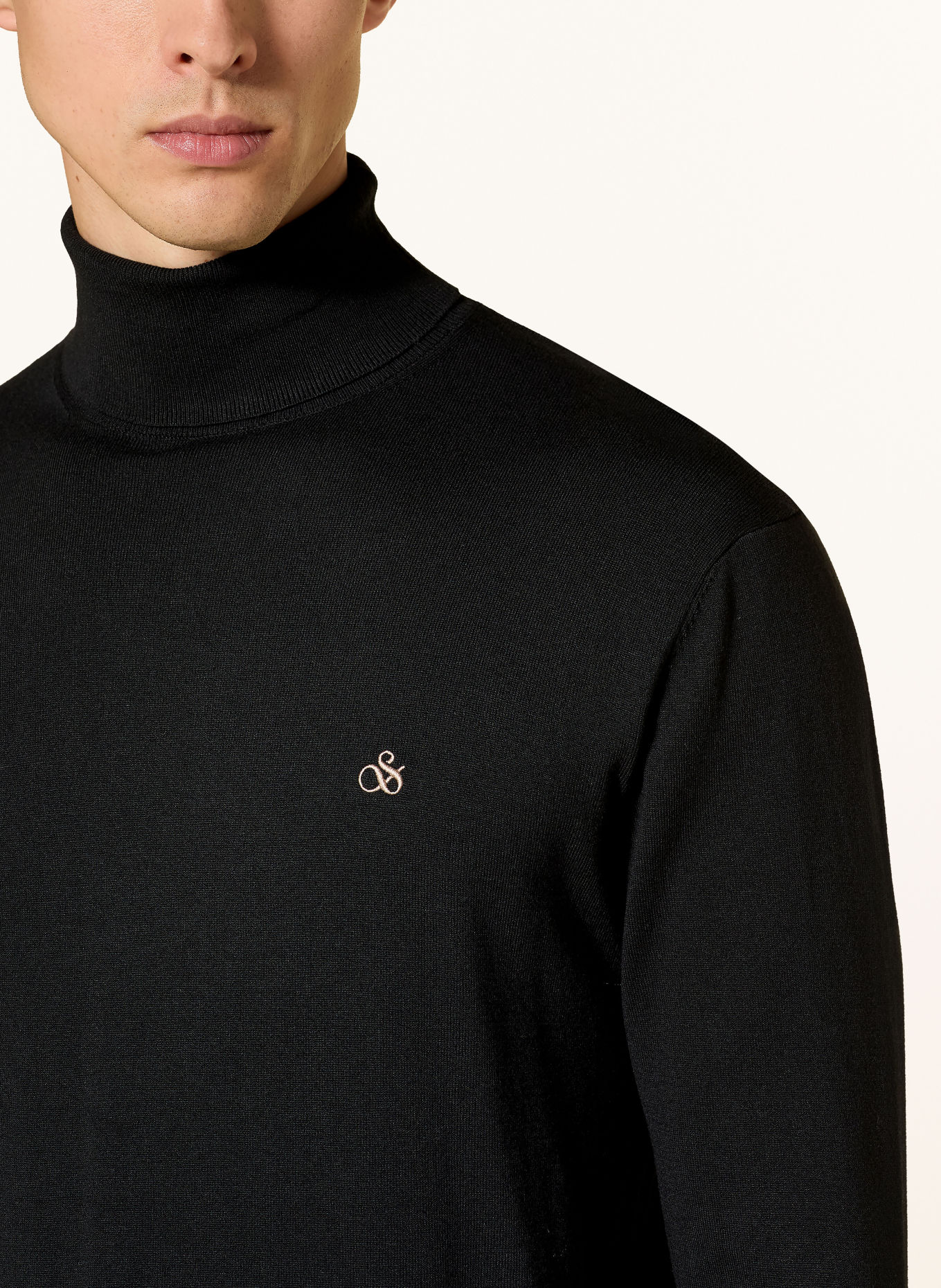 SCOTCH & SODA Turtleneck sweater: BLACK