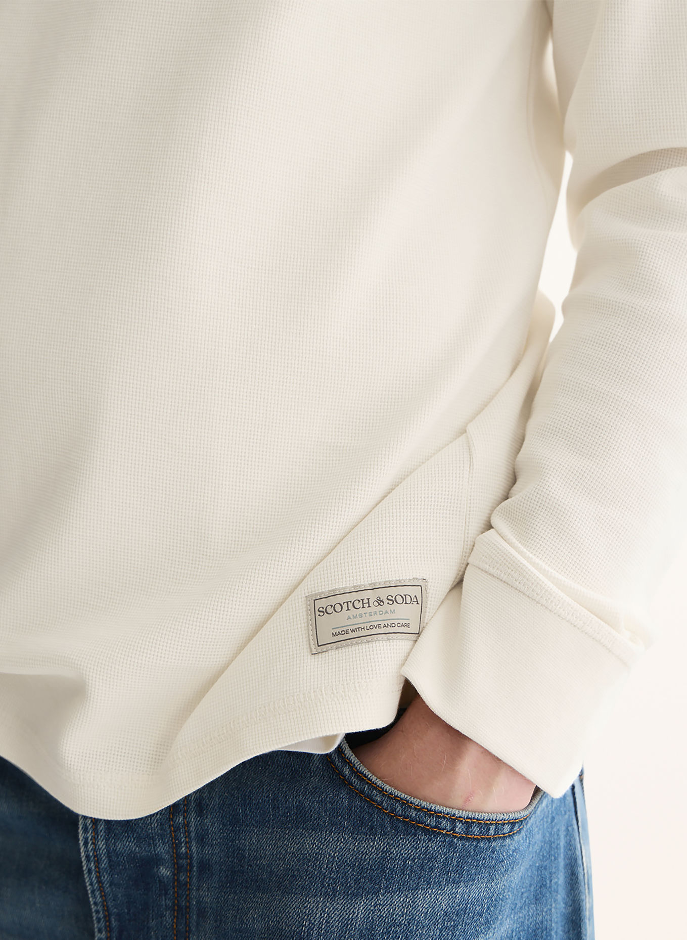 SCOTCH & SODA Longsleeve: CREME