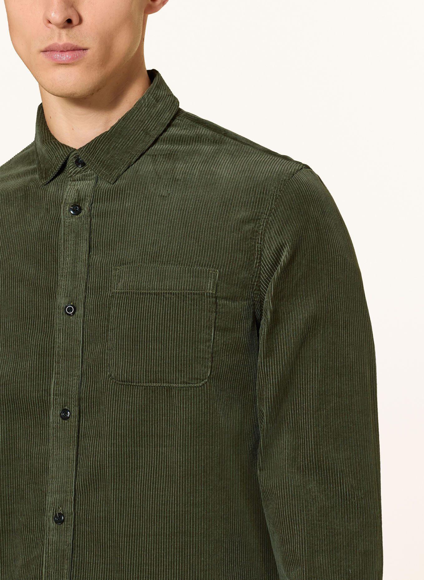 SCOTCH & SODA Cordoverhemd Regular Fit: KAKI