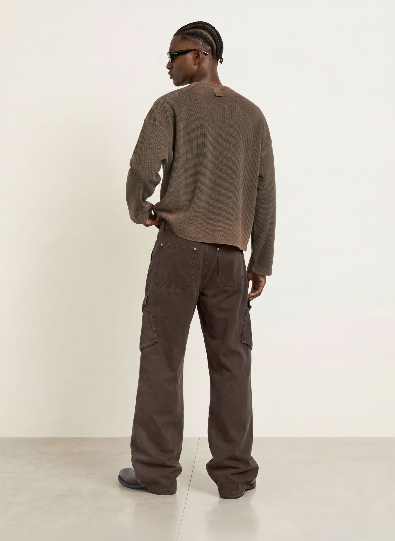 REPRESENT Cargo kalhoty Regular Fit: TMAVĚ HNĚDÁ