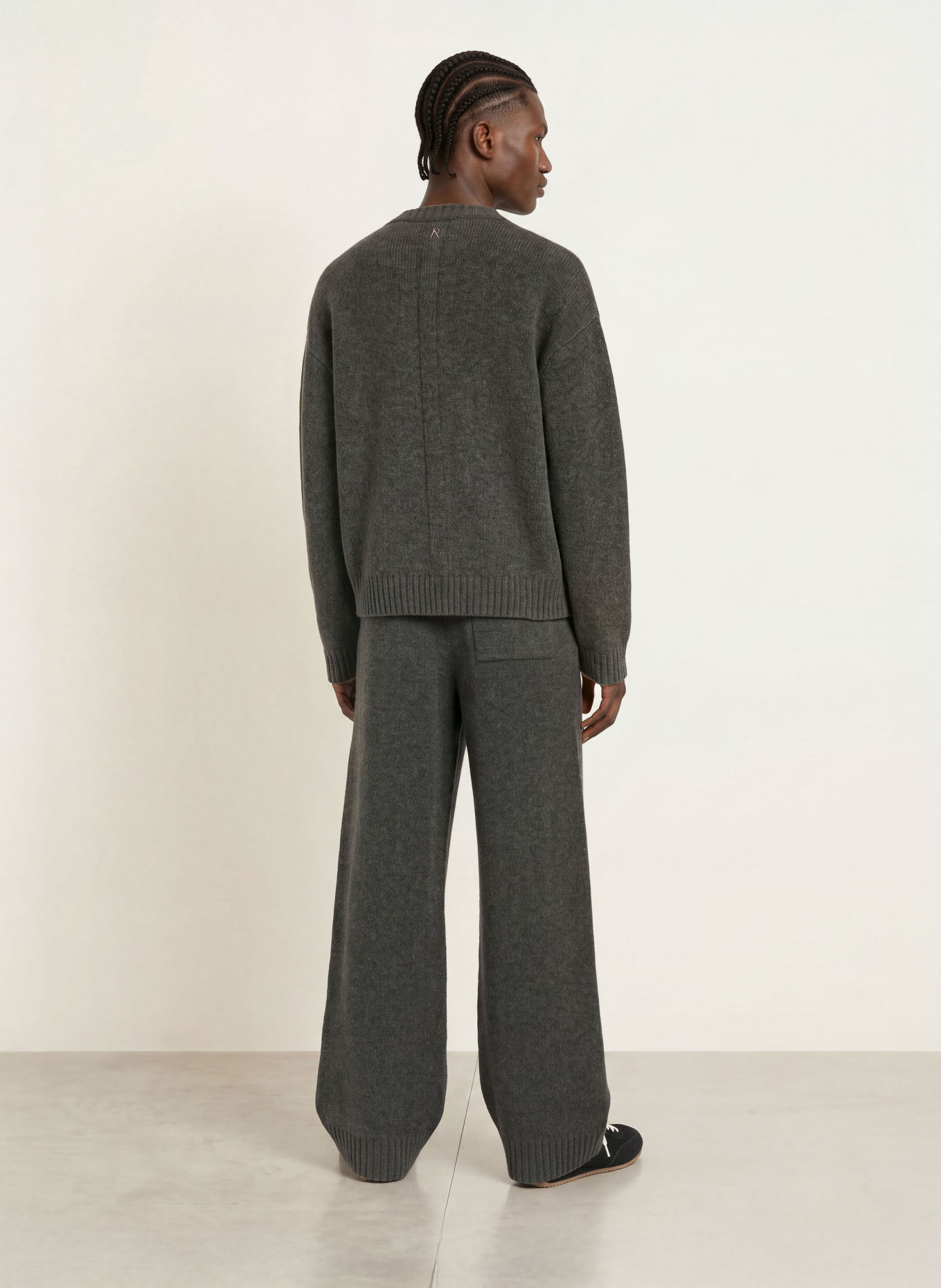 REPRESENT Gebreide broek RAMONE: GRIJS