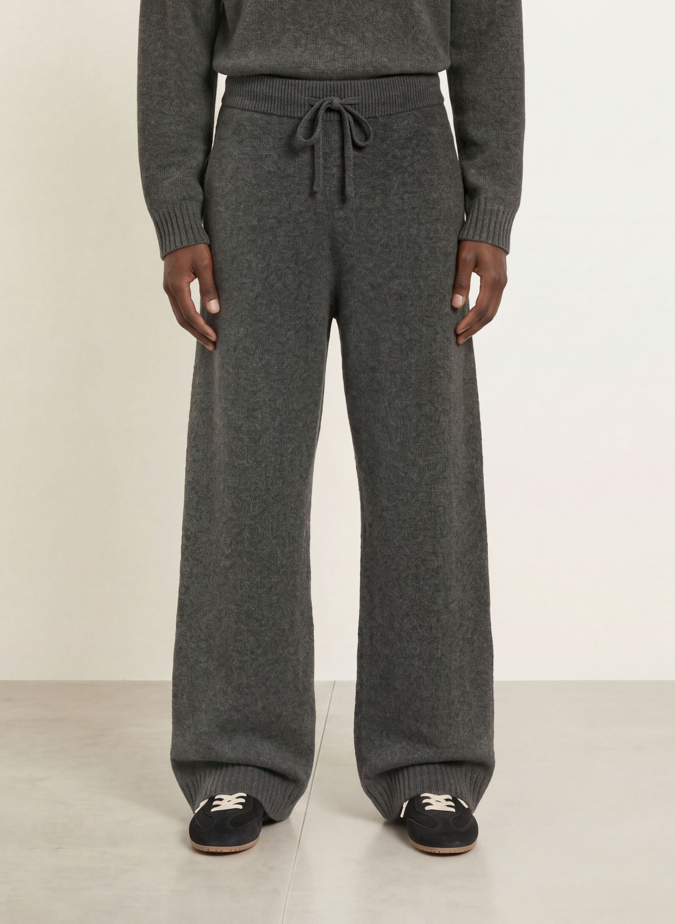 REPRESENT Gebreide broek RAMONE: GRIJS