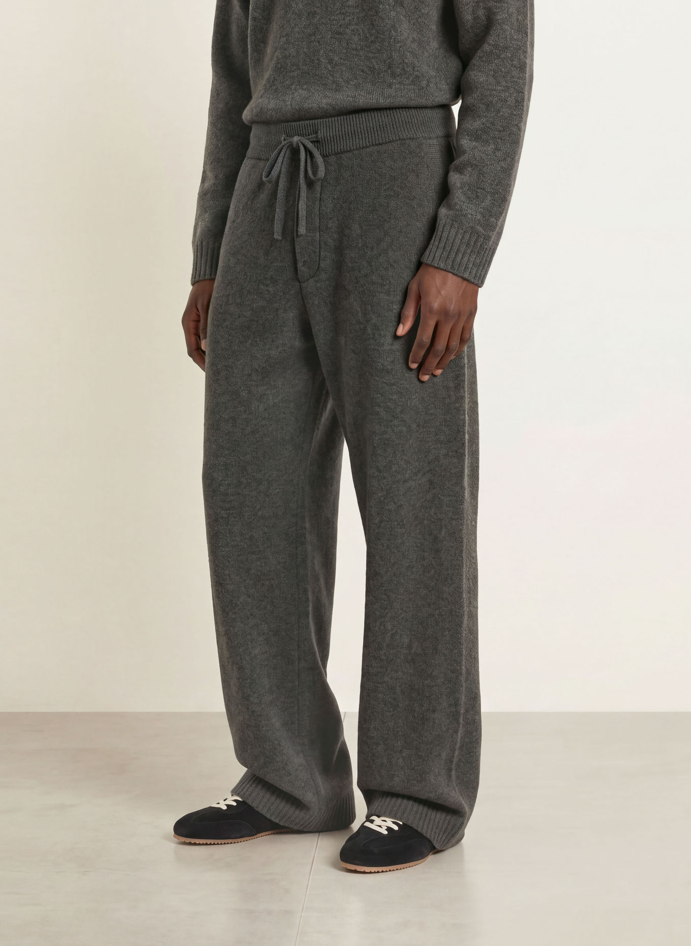 REPRESENT Gebreide broek RAMONE: GRIJS
