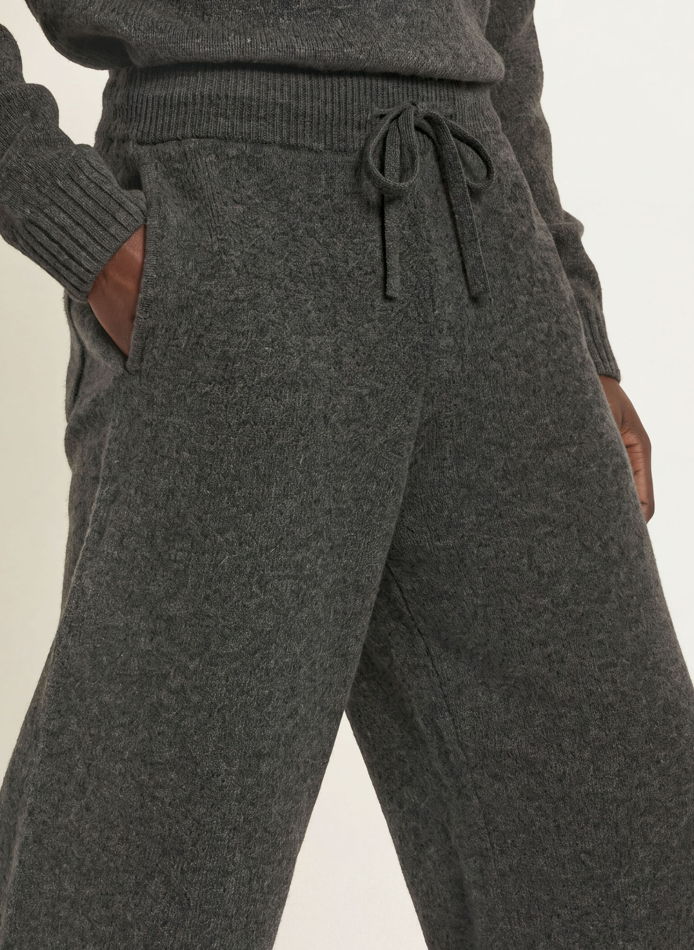 REPRESENT Gebreide broek RAMONE: GRIJS