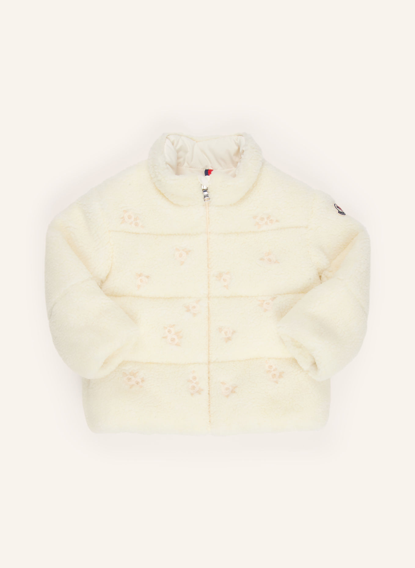 MONCLER enfant Steppjacke CHIARA aus Teddyfell: HELLBRAUN