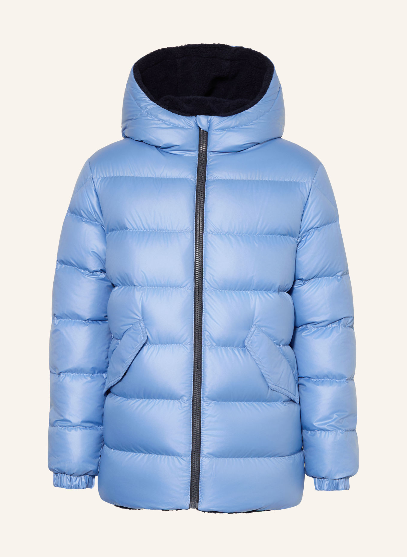 MONCLER enfant Daunenjacke VARANDO zum Wenden: DUNKELBLAU / HELLBLAU