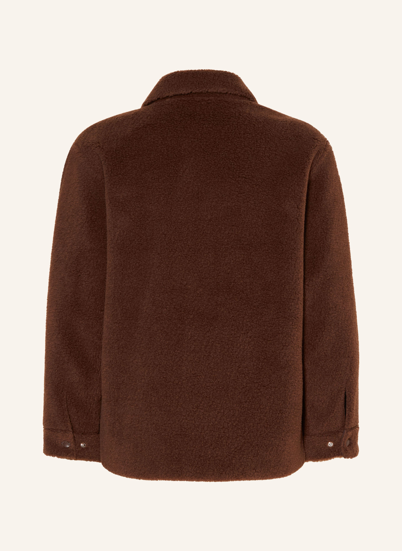 MONCLER enfant Teddyfell-Overshirt: DUNKELBRAUN