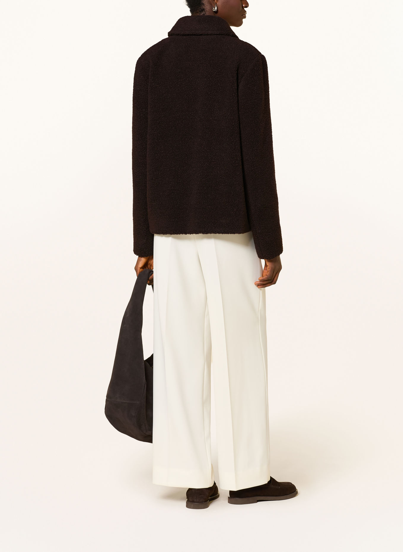 GIL BRET Blazer van teddybont: MARRON FONCÉ