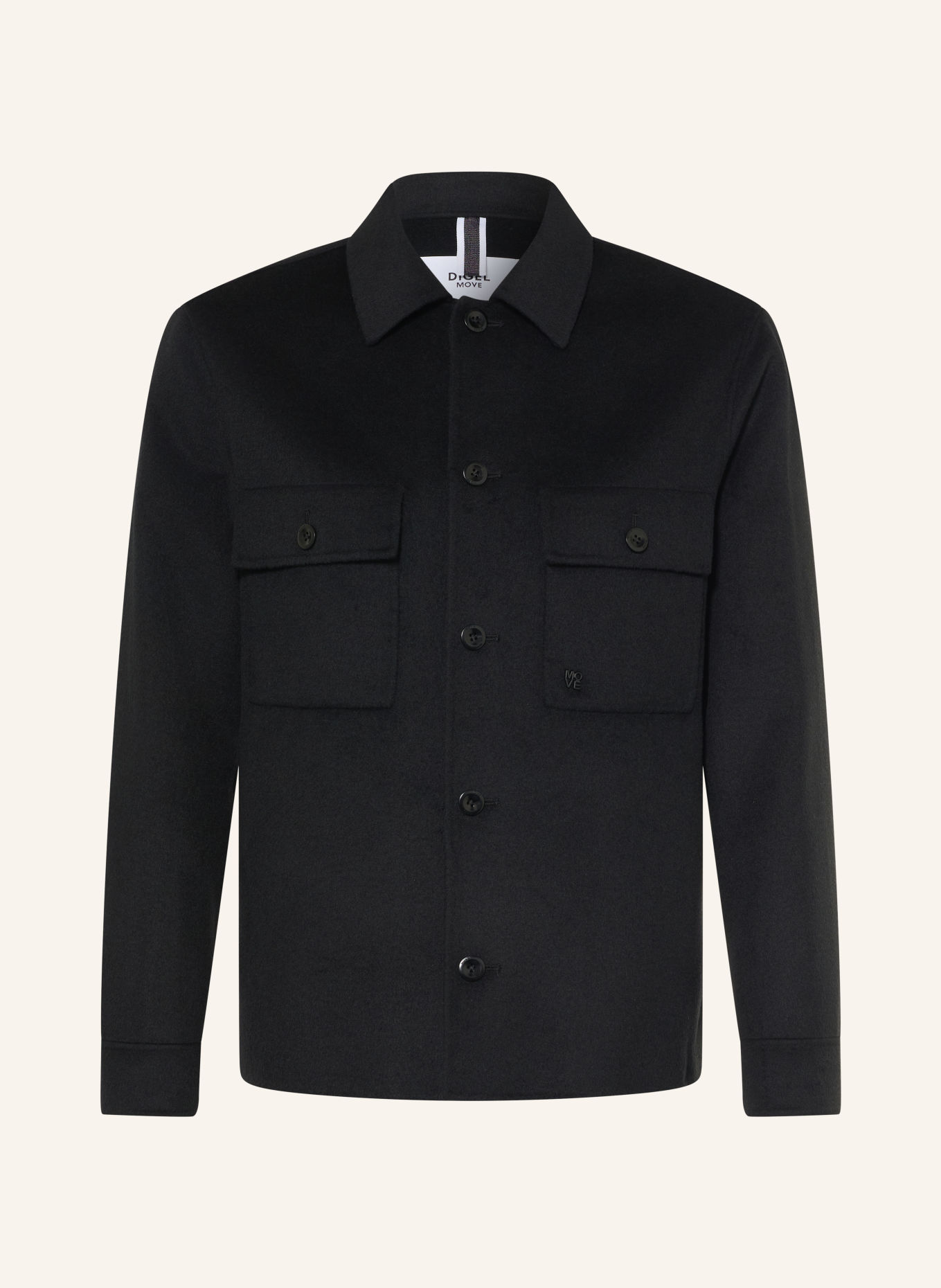 DIGEL move BURKE Overshirt: BLACK