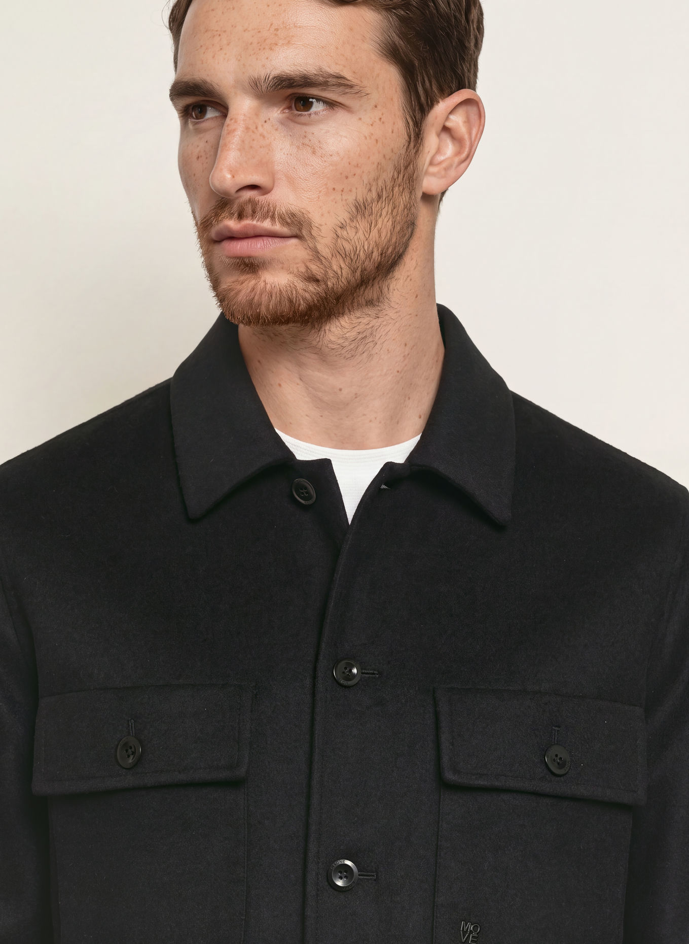 DIGEL move BURKE Overshirt: BLACK