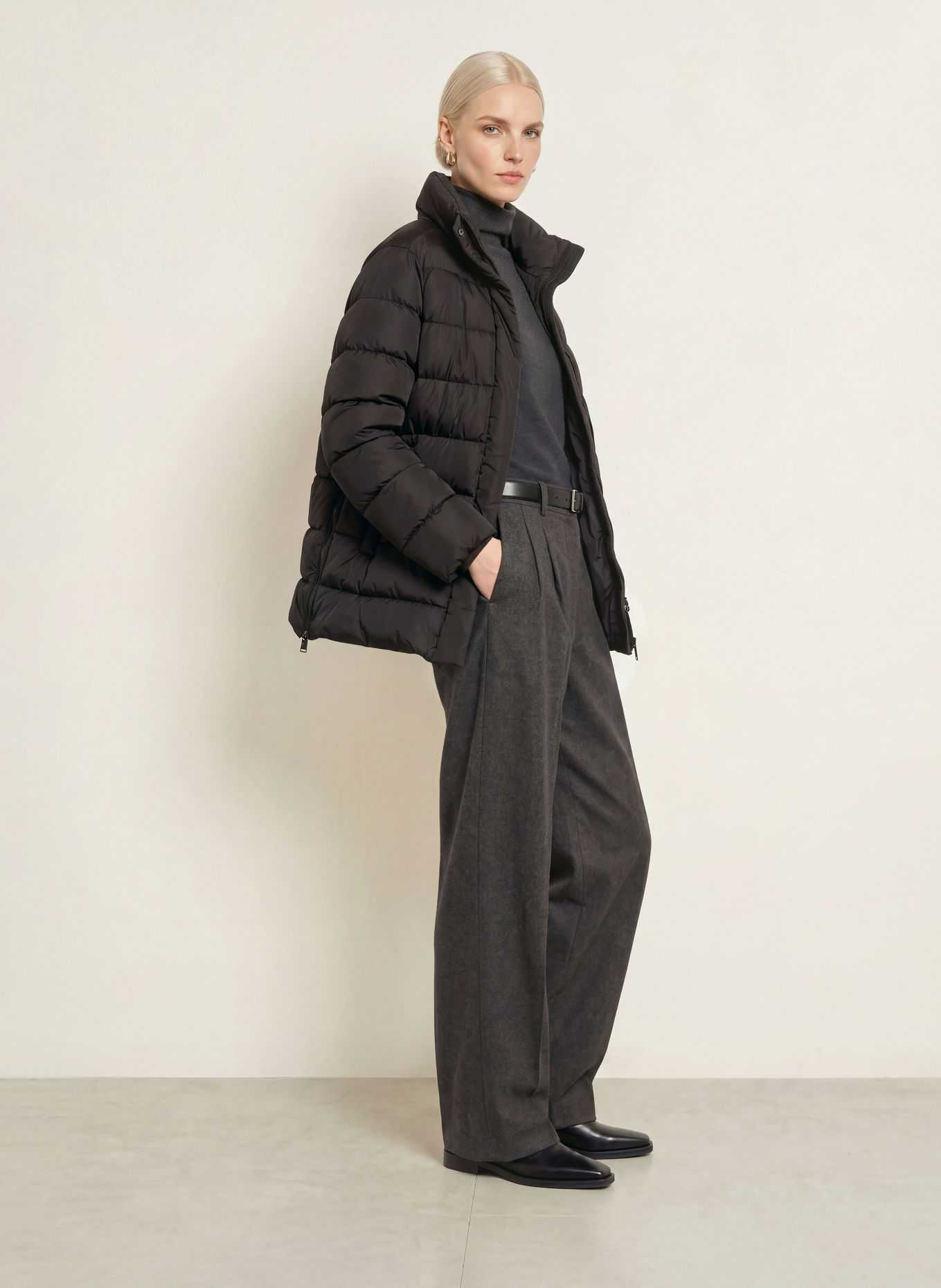 FUCHS SCHMITT TOLEDO Quilted Jacket: BLACK