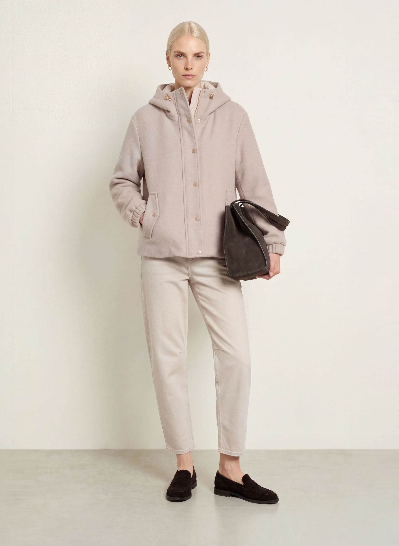White Label Jacke: HELLGRAU