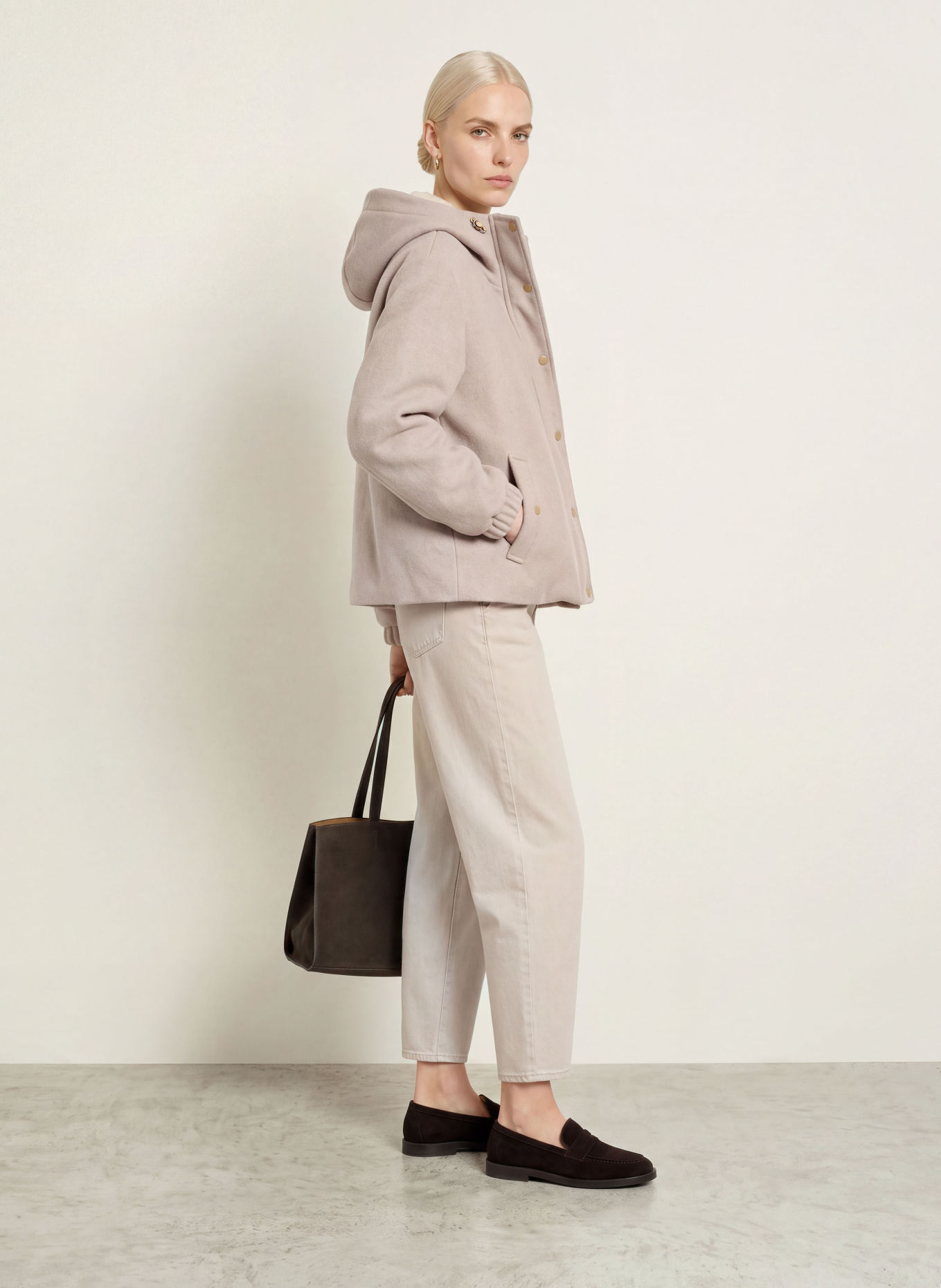 White Label Jacke: HELLGRAU