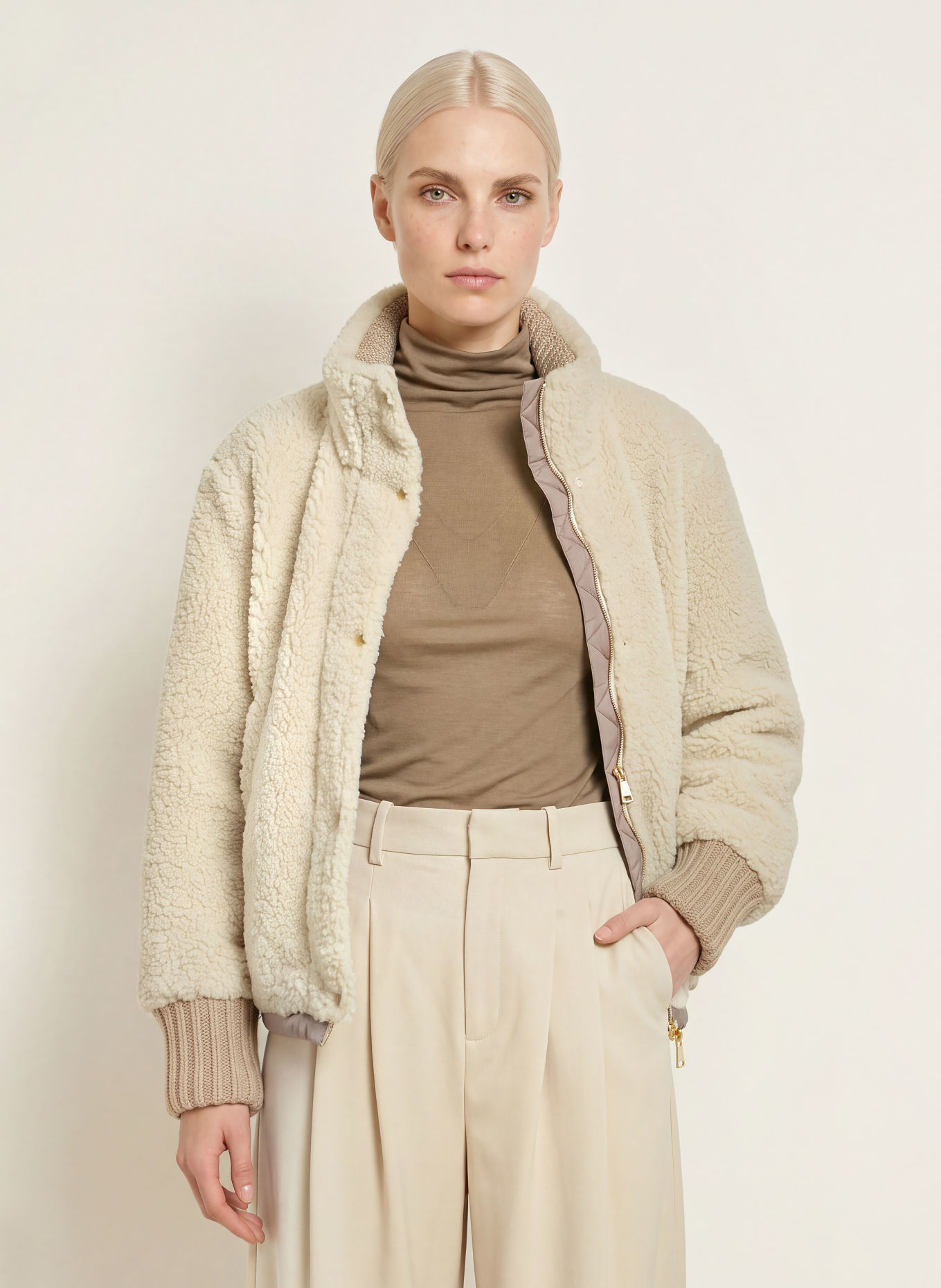White Label Jas van teddybont: CRÈME / BEIGE