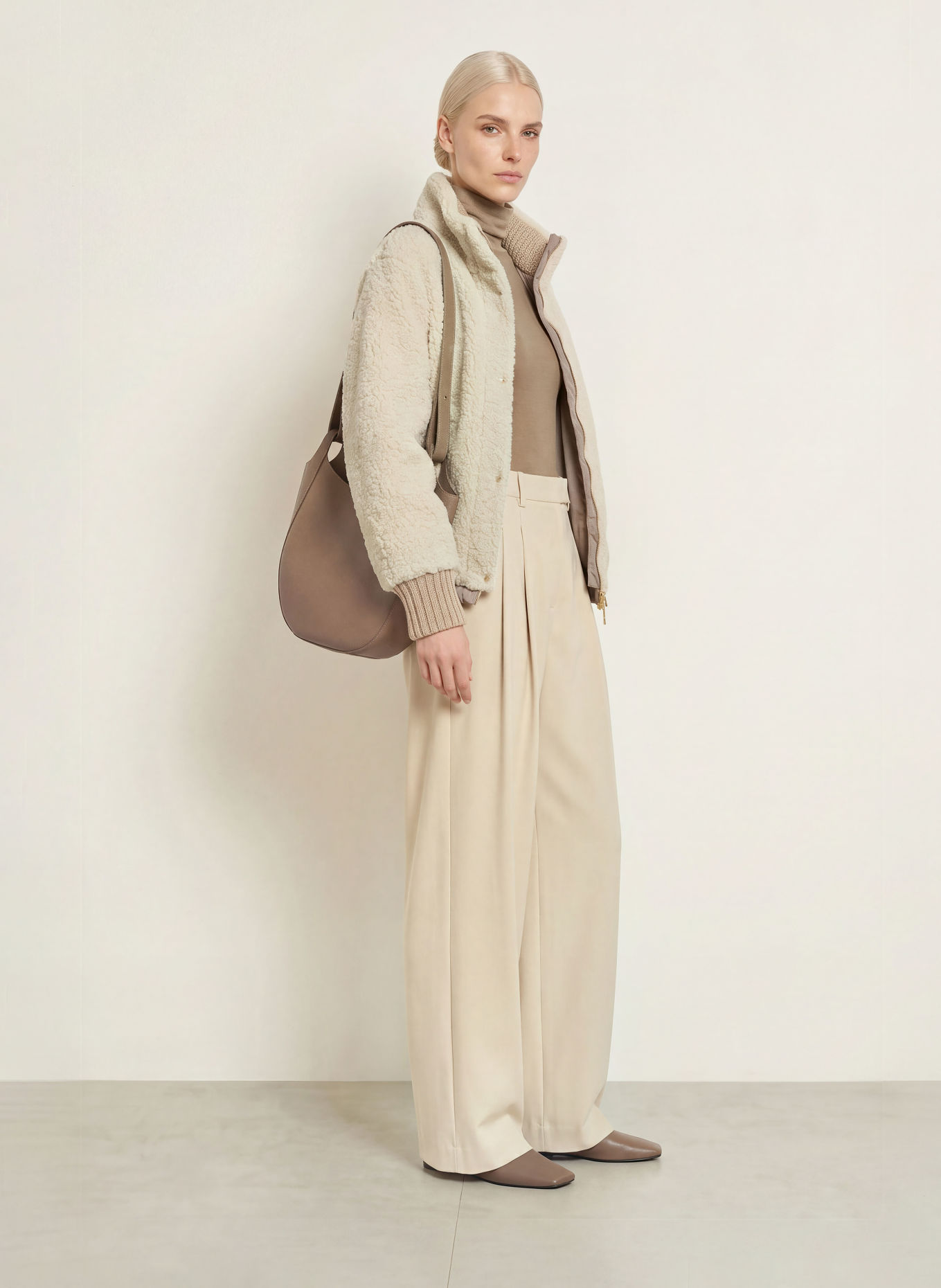 White Label Jas van teddybont: CRÈME / BEIGE