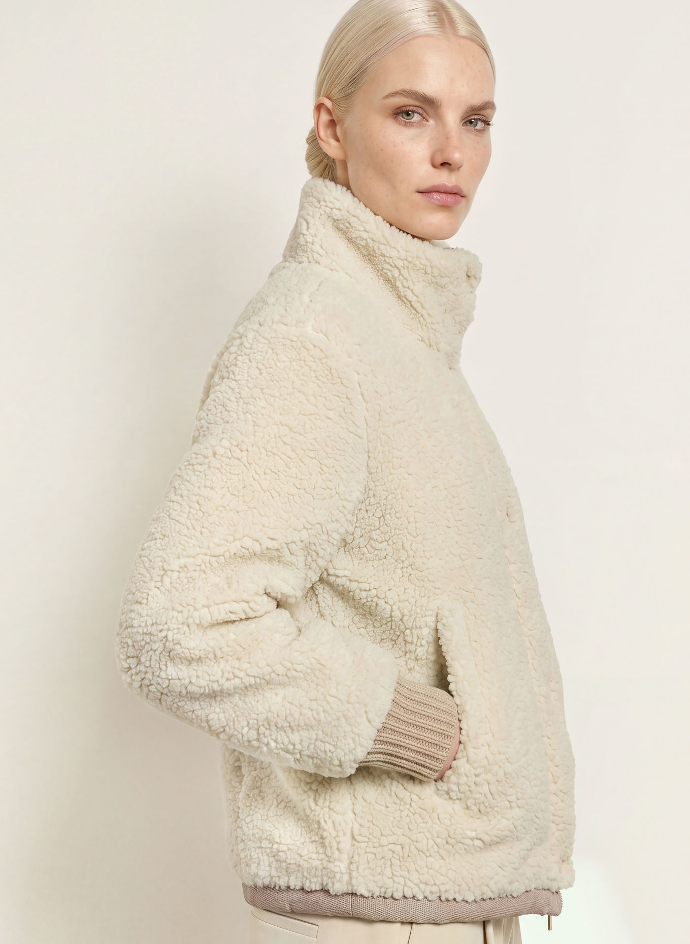 White Label Jas van teddybont: CRÈME / BEIGE