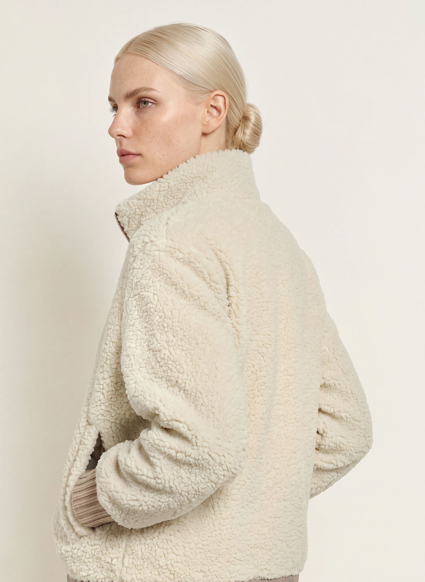 White Label Jas van teddybont: CRÈME / BEIGE