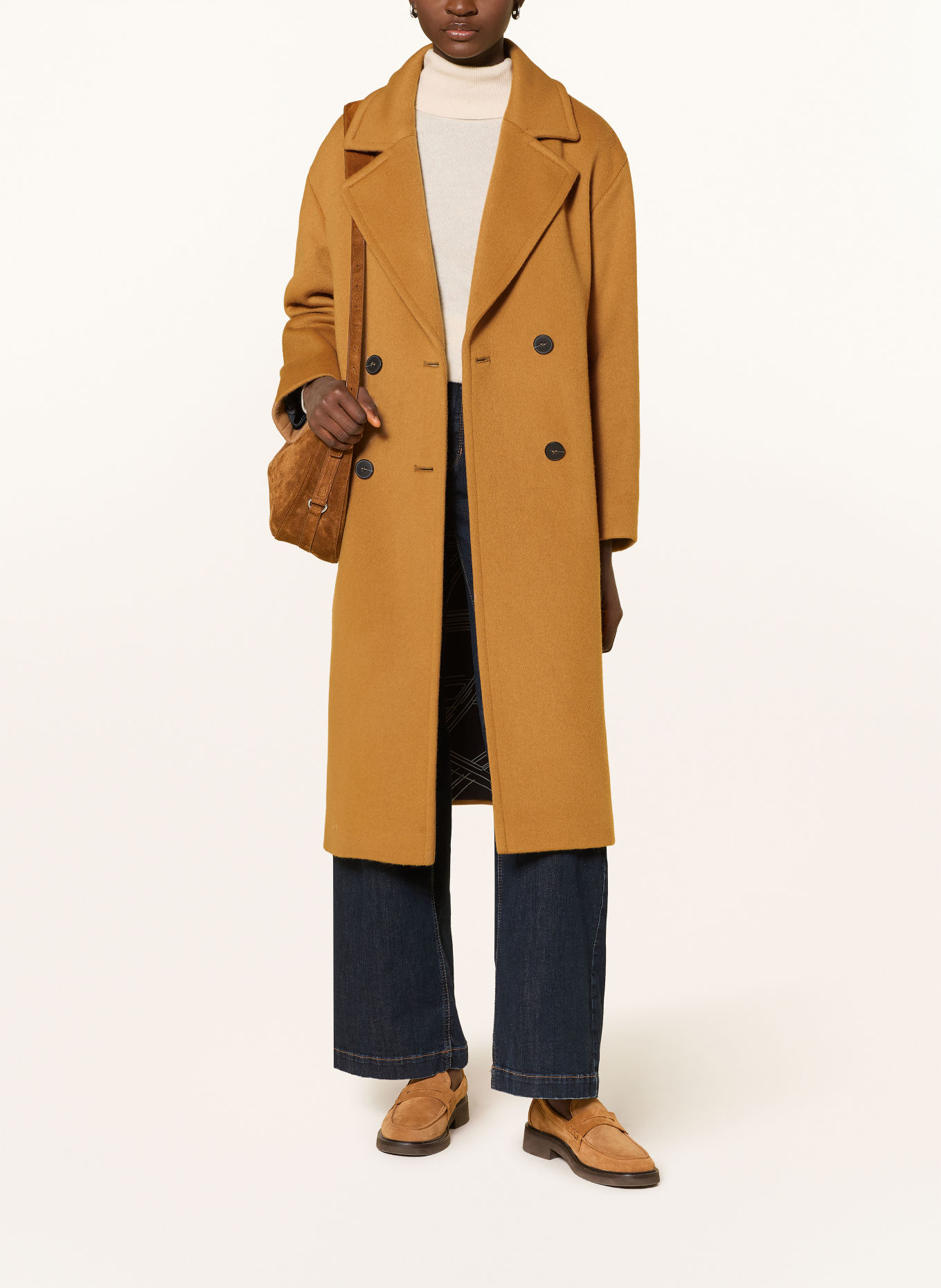 FUCHS SCHMITT BRISBANE Wool coat: CAMEL