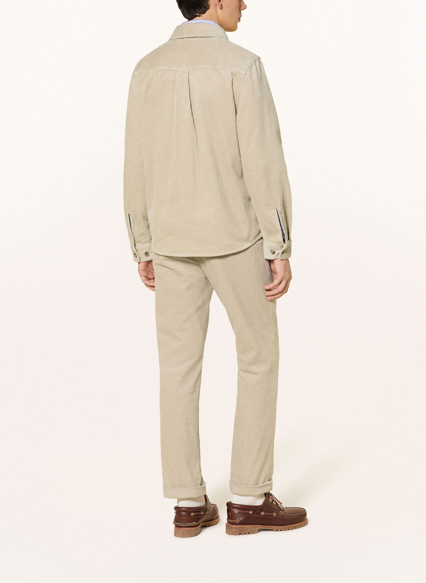 GANT Corduroy Overshirt: BEIGE