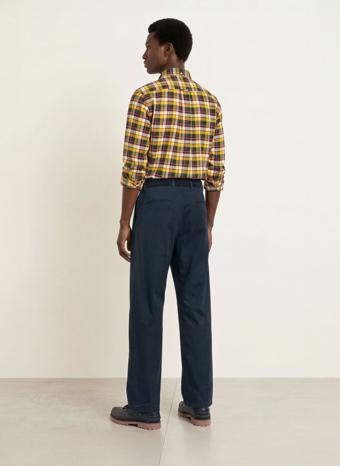 GANT Chemise coupe classique: GROEN / ROUGE FONCÉ / JAUNE