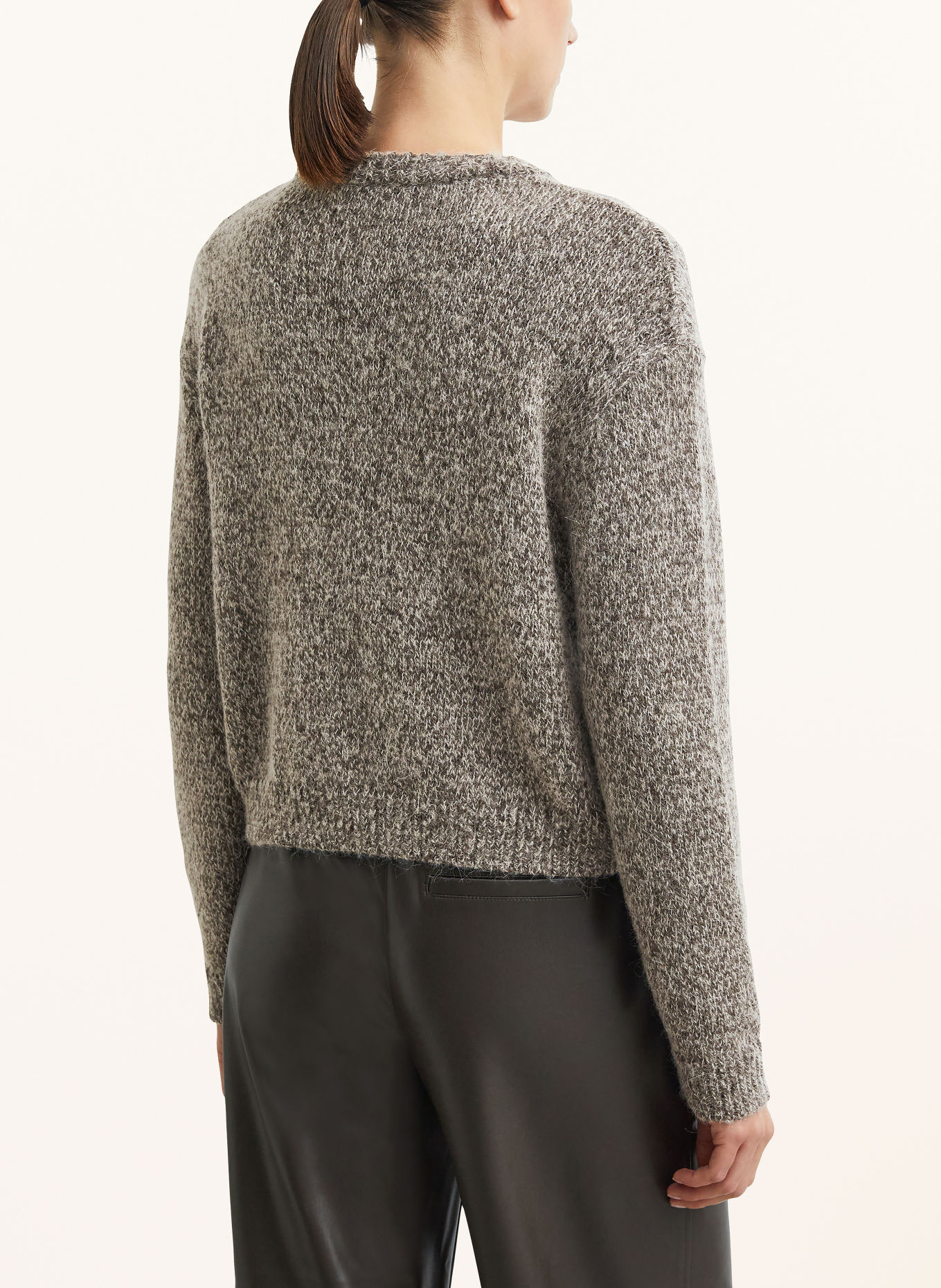 comma Cardigan: DARK GRAY / LIGHT GRAY