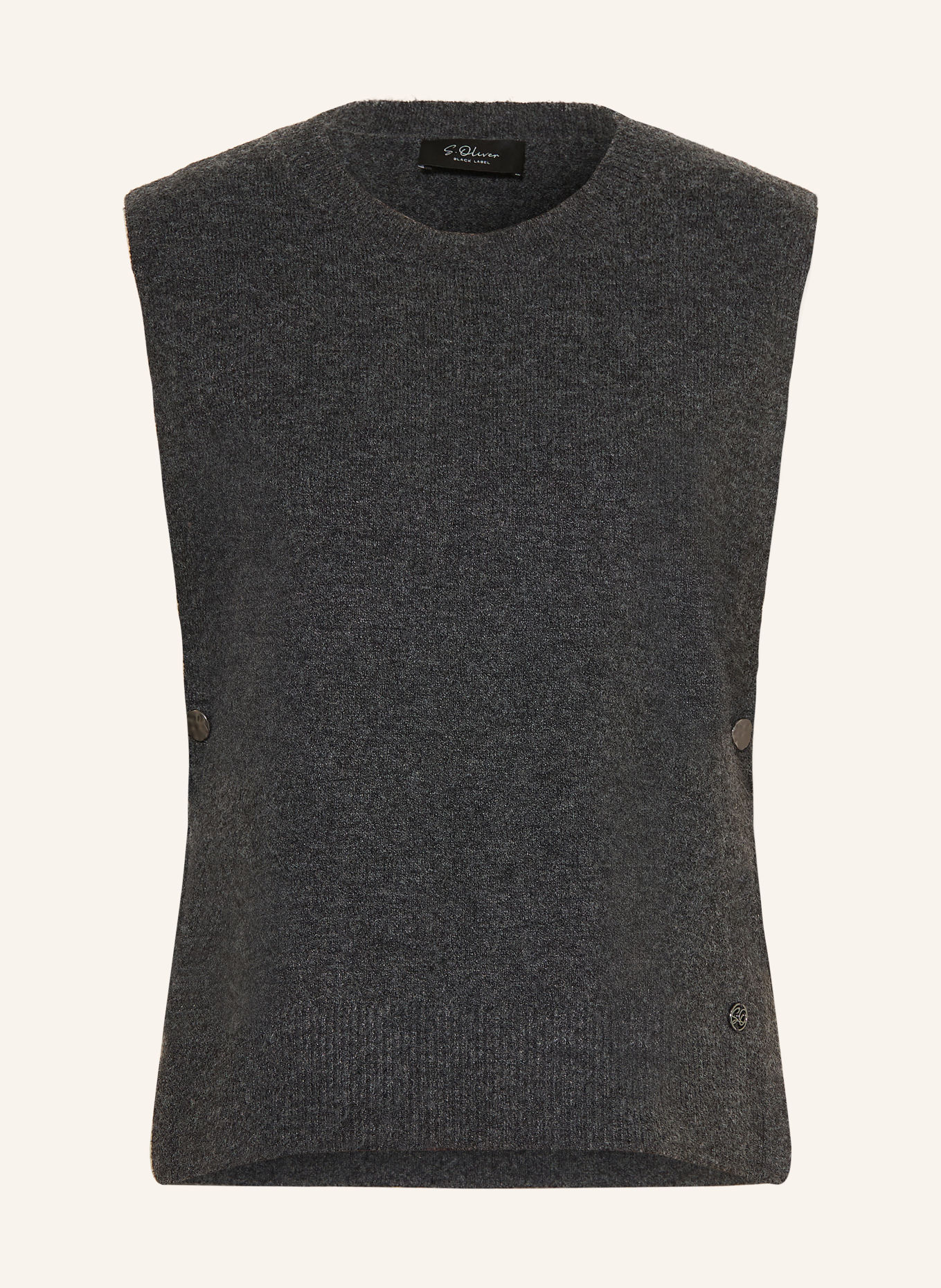 s.Oliver BLACK LABEL Pullunder: DUNKELGRAU