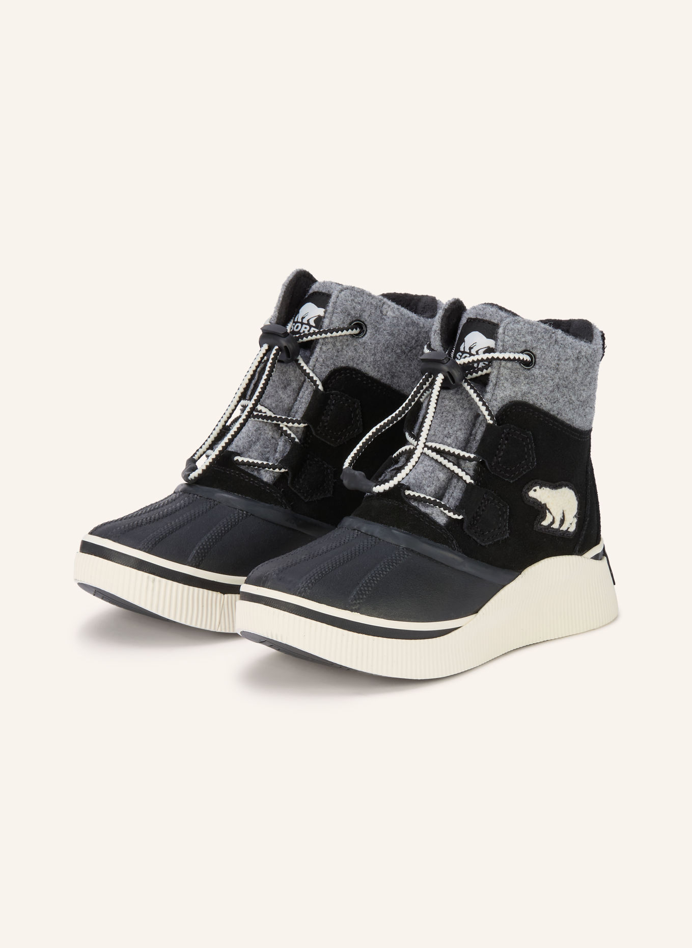 SOREL Boots OUT N ABOUT™ IV CHILLZ: NOIR / BLANC