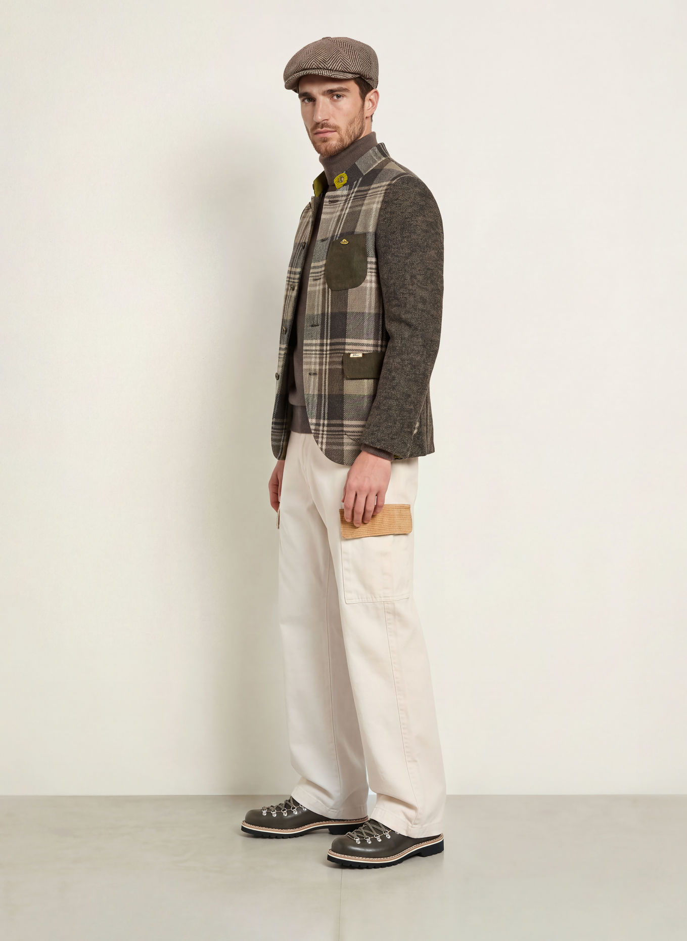 Luis Trenker Janker LUSANDRO: MØRKEBRUN / BEIGE / KHAKI