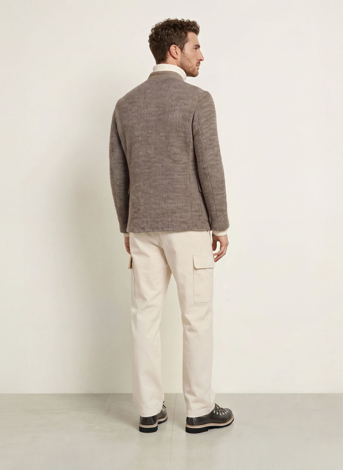 Luis Trenker Cargobukser LUBERNARD Regular Fit: CREME / KAMEL