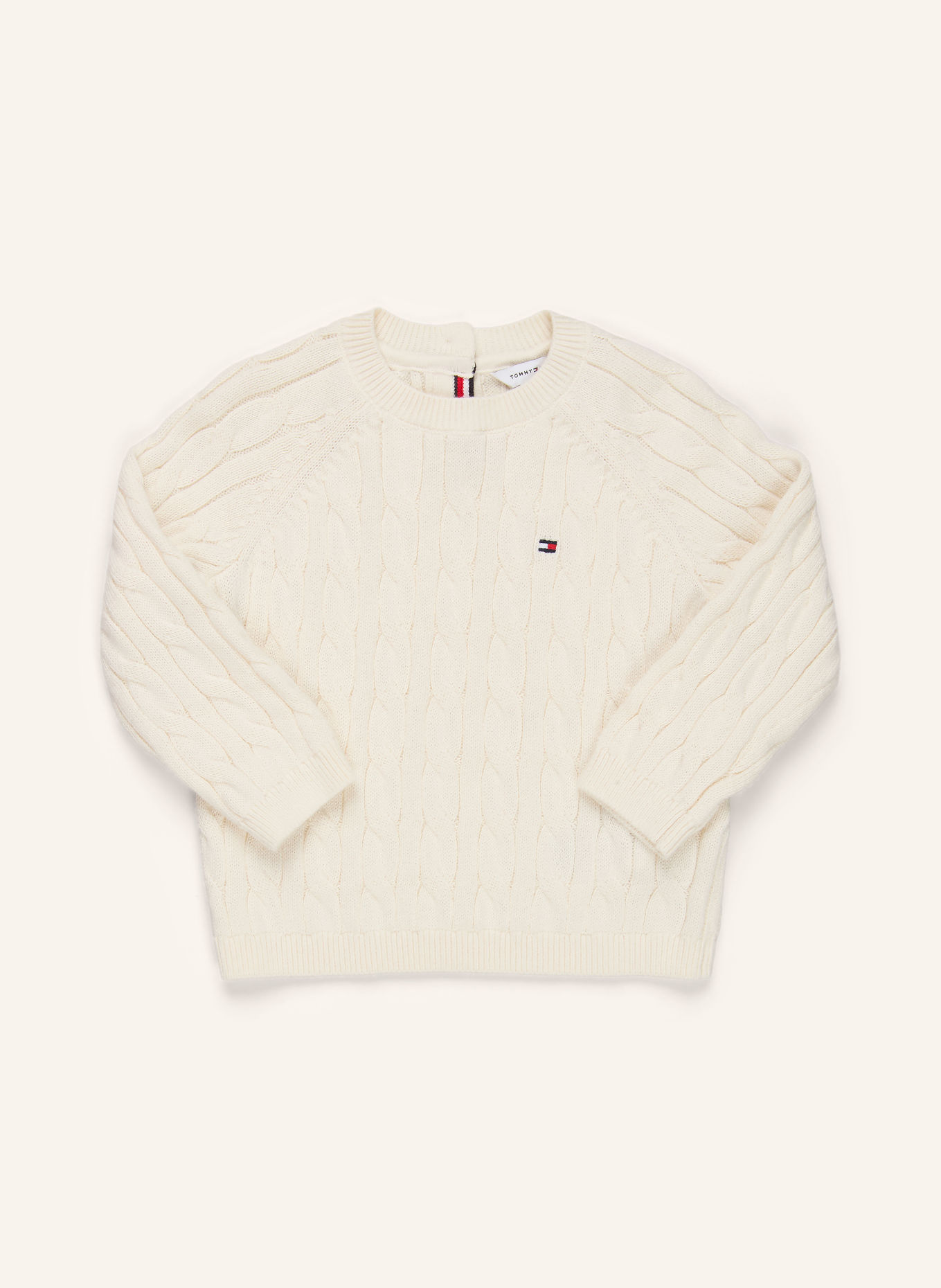 TOMMY HILFIGER Ensemble : Bonnet, Pull et pantalon en maille: ÉCRU