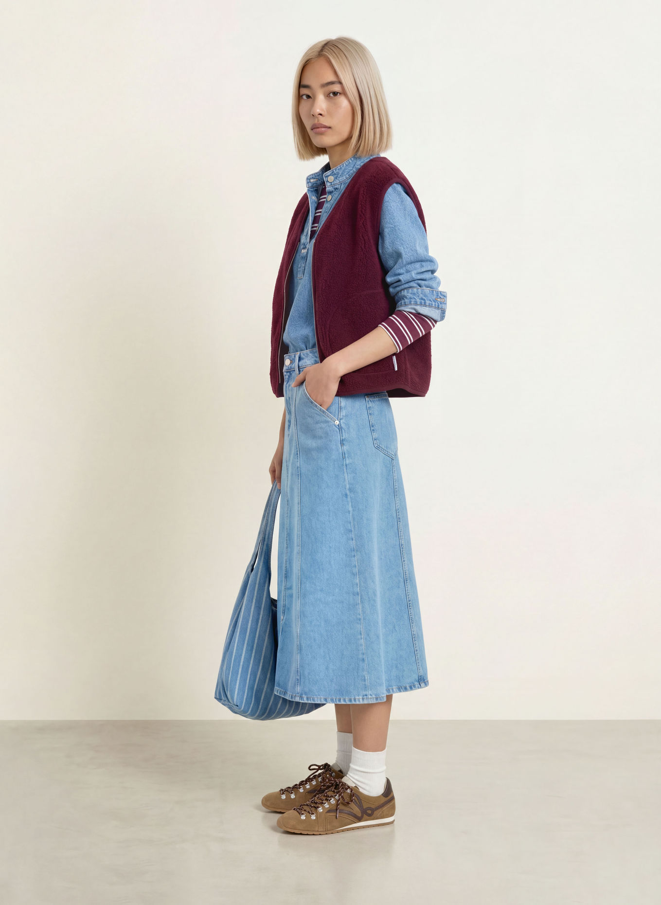 Marc O'Polo DENIM Jupe en jean: BLEU CLAIR