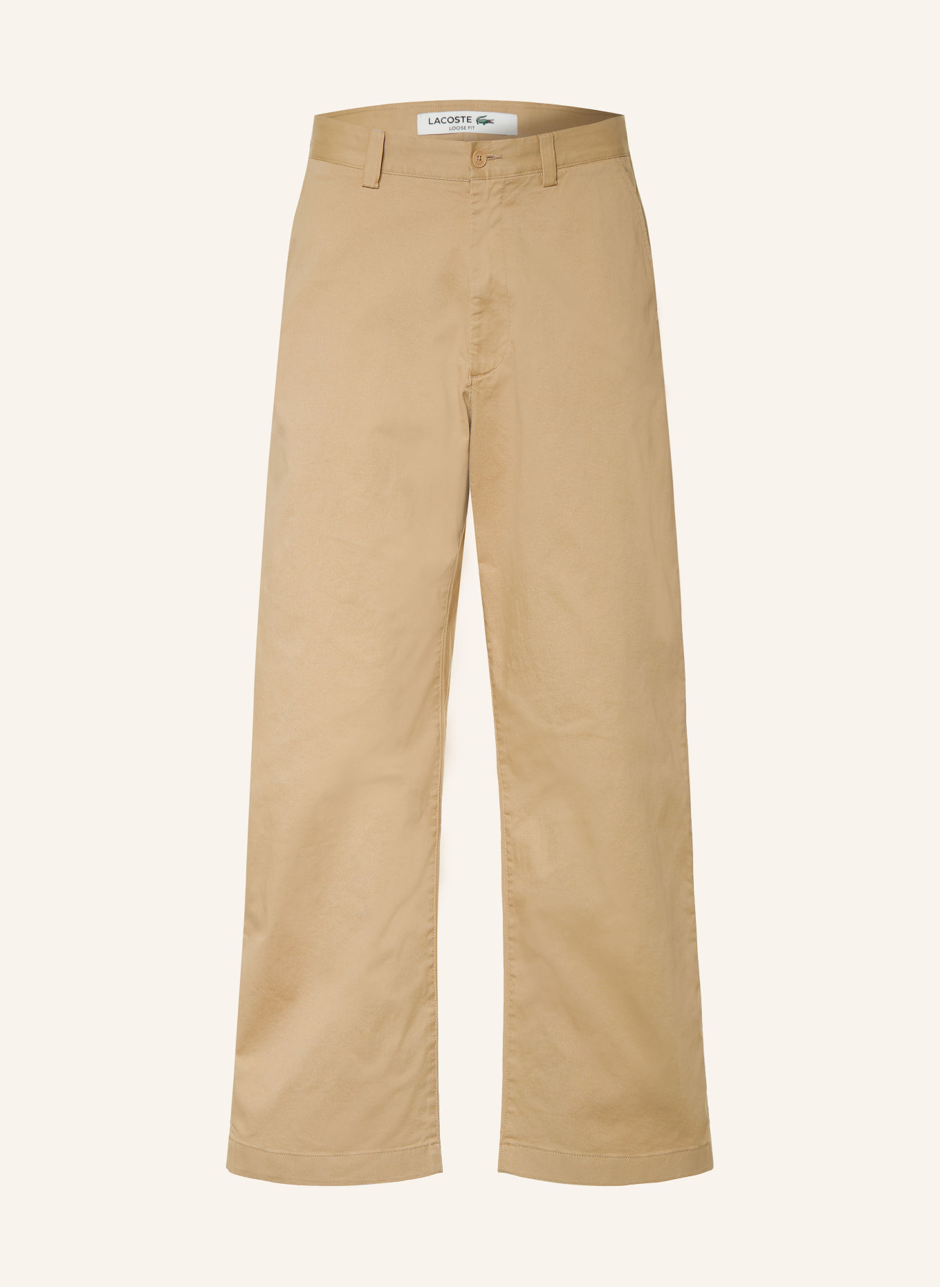 LACOSTE Chino Regular Fit: BEIGE