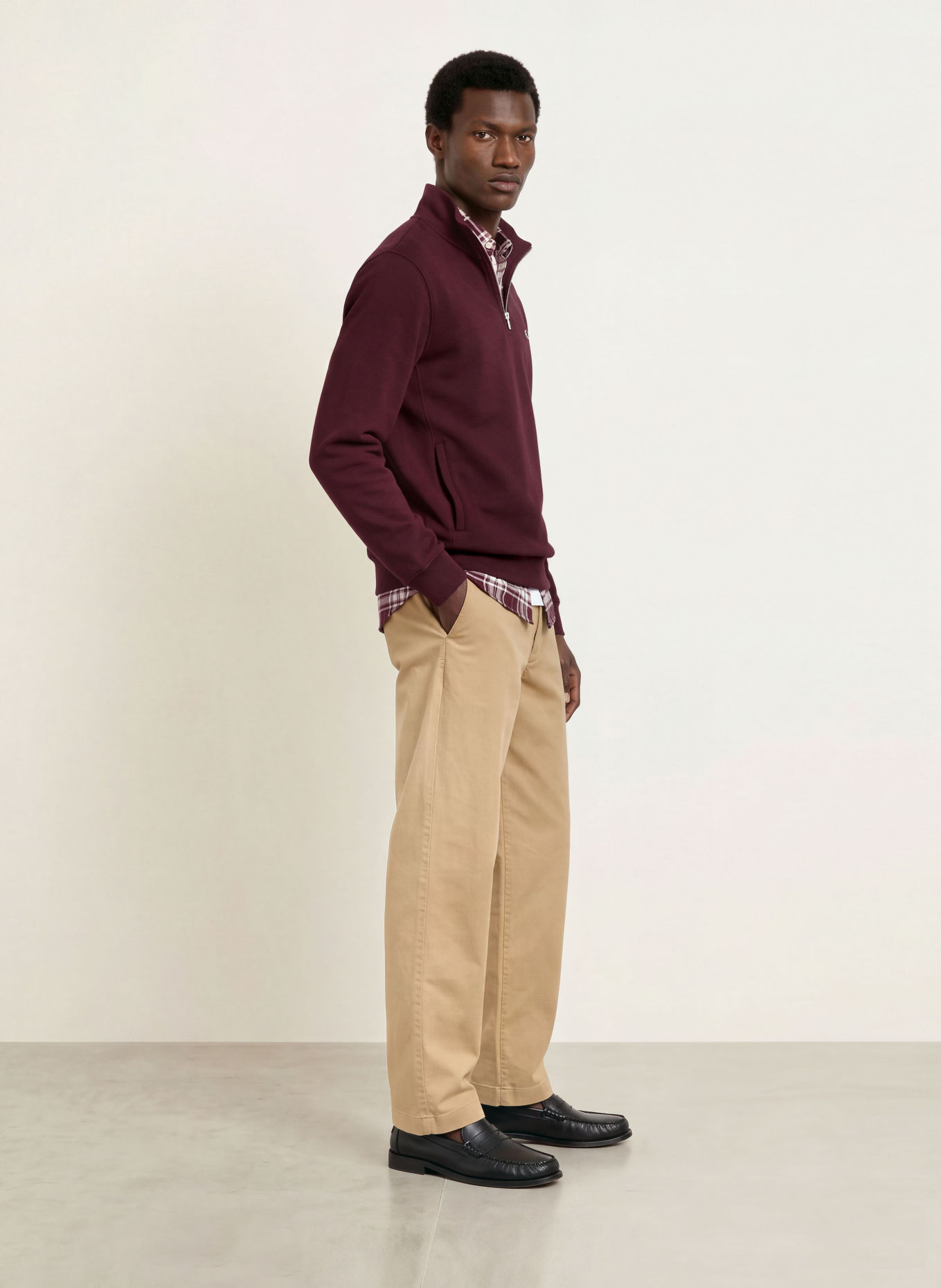 LACOSTE Chino Regular Fit: BEIGE