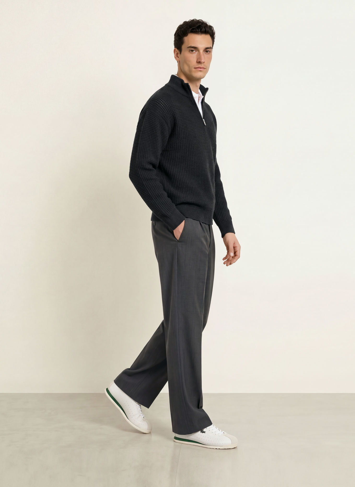 LACOSTE Troyer: DUNKELGRAU