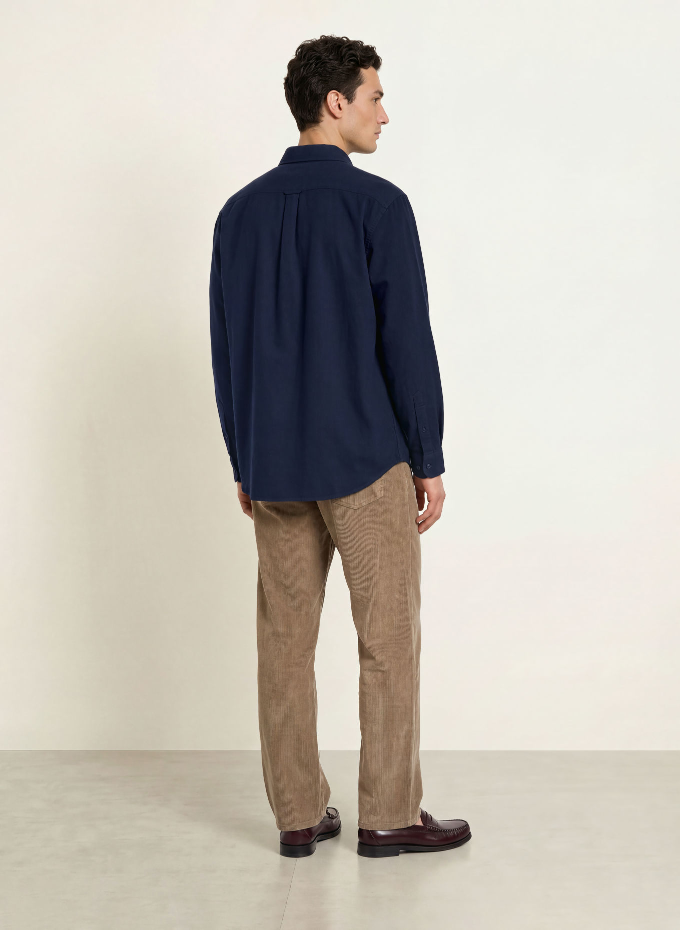 LACOSTE Flanellhemd Regular Fit: DUNKELBLAU