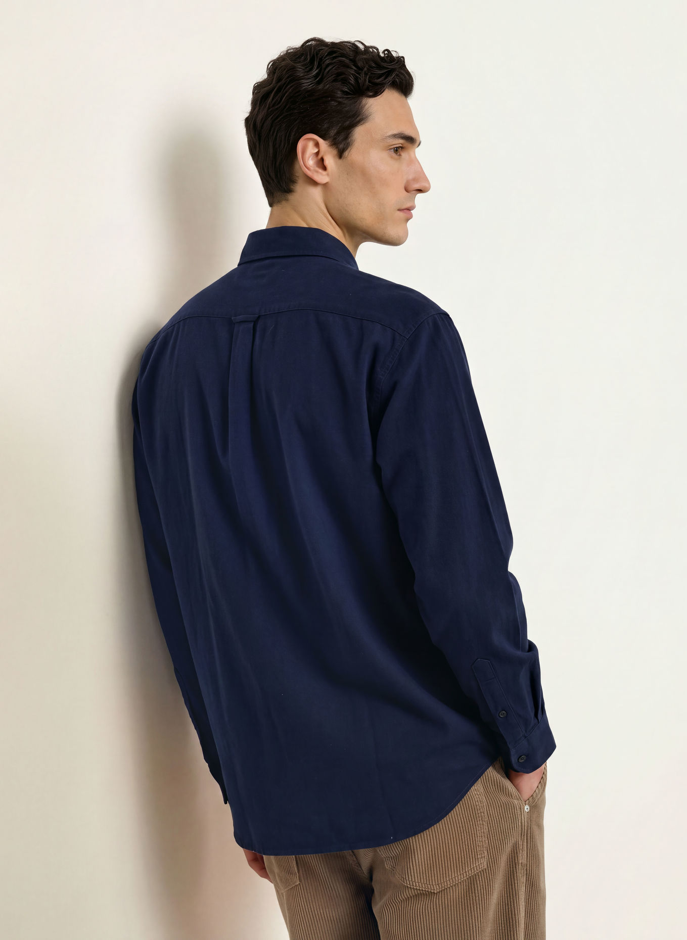 LACOSTE Flanellhemd Regular Fit: DUNKELBLAU